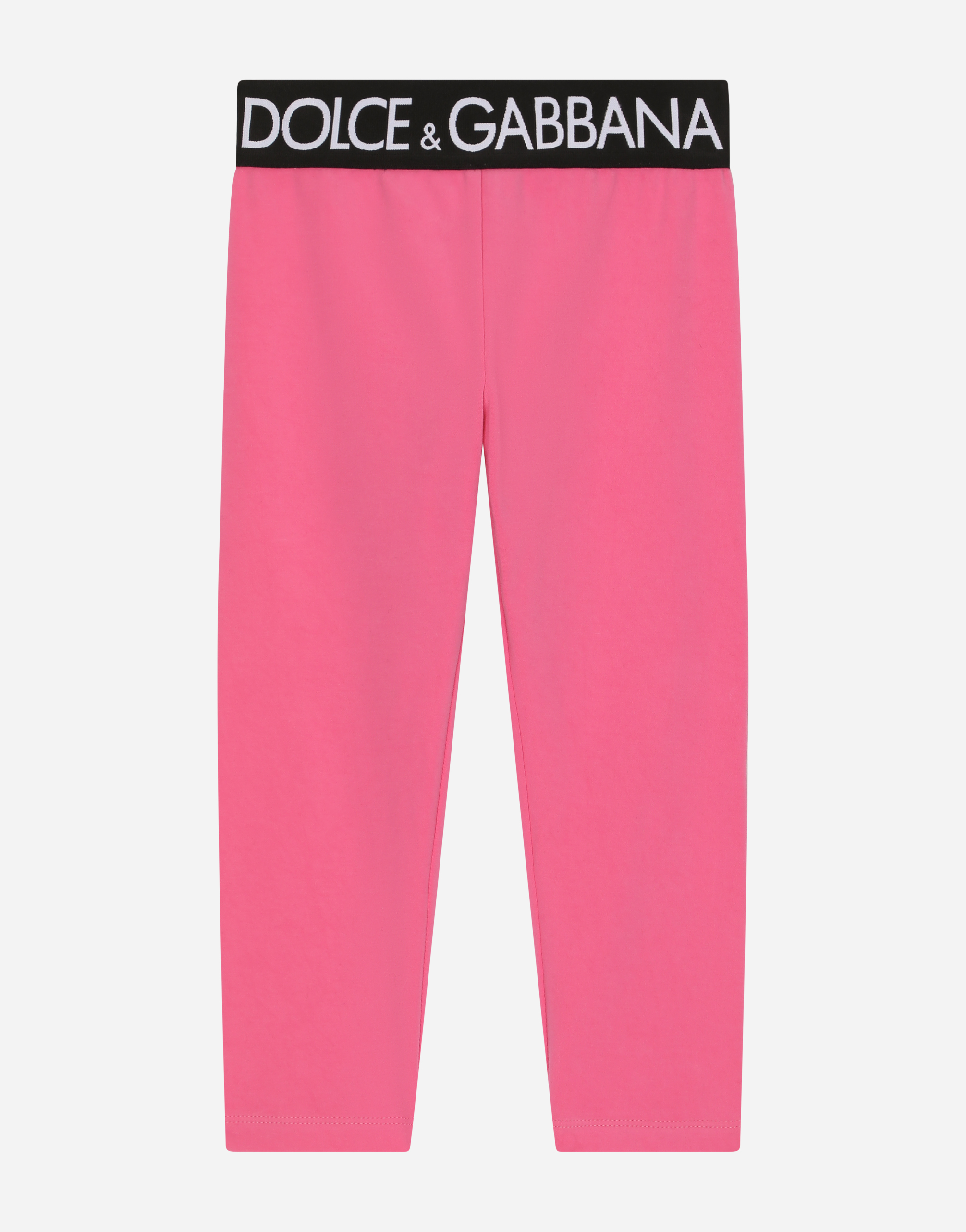 Interlock leggings with branded elastic in Pink
