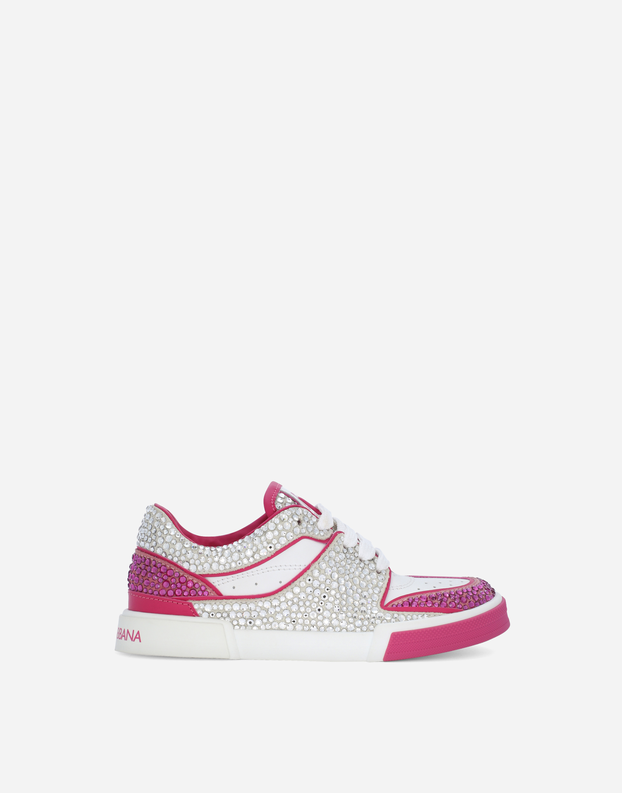 New Roma sneakers with fusible rhinestones in Multicolor