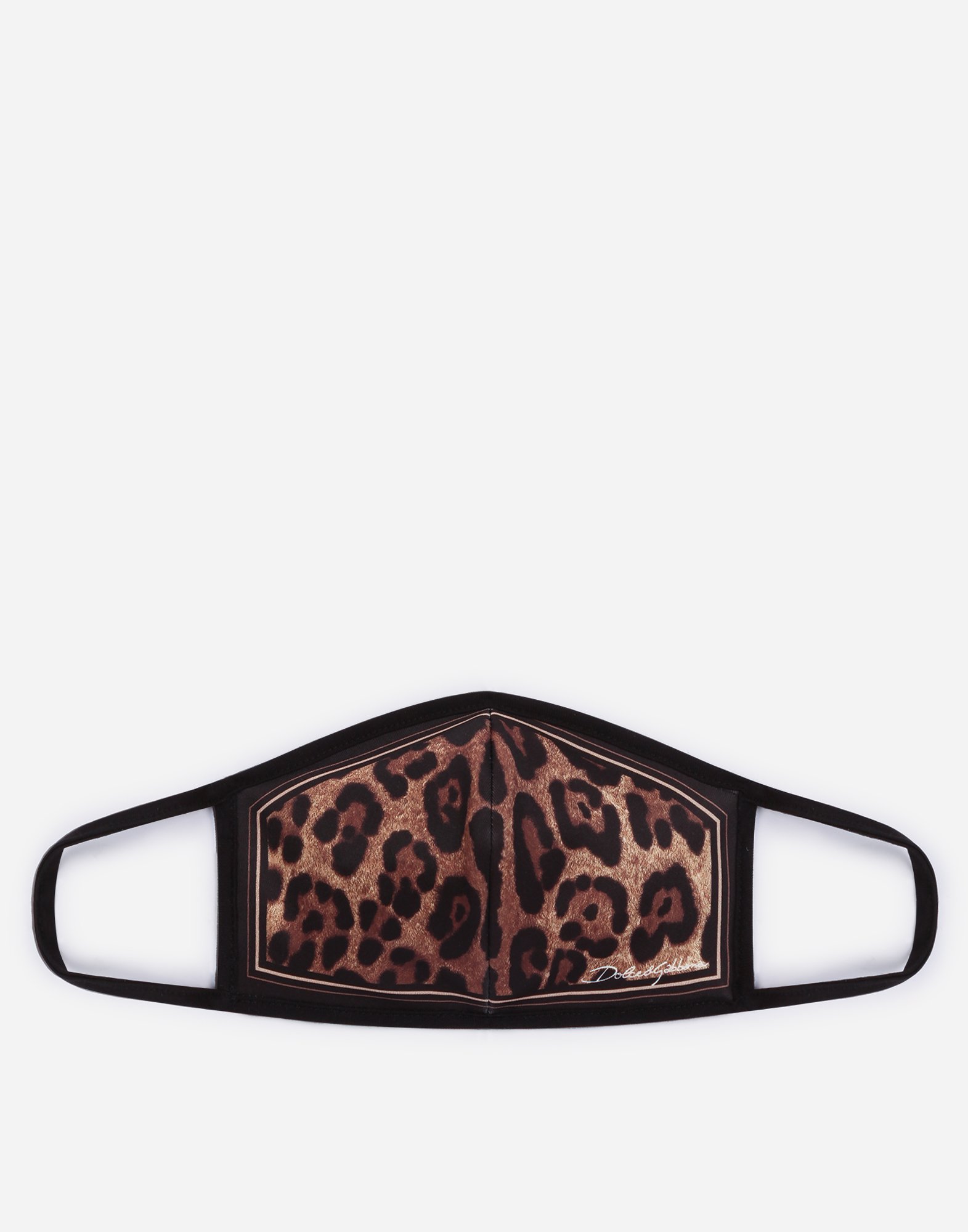 Neoprene face mask with leopard print in Multicolor