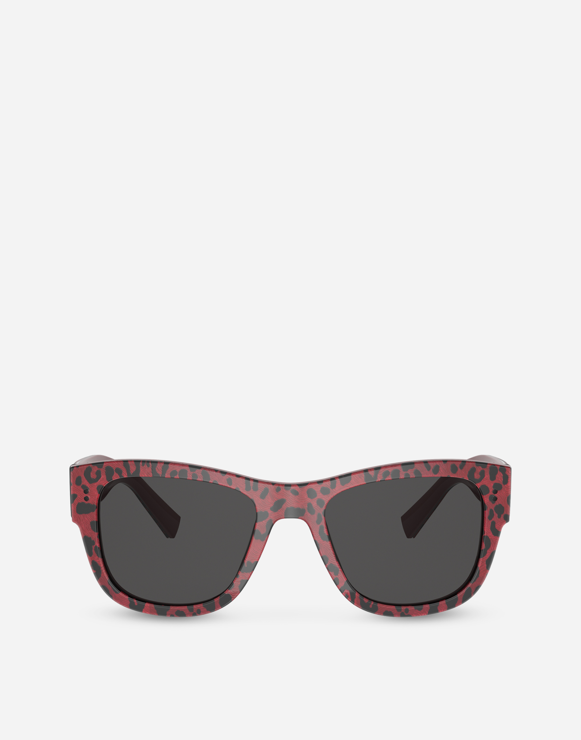 Hot Animalier Sunglasses in Red leo print
