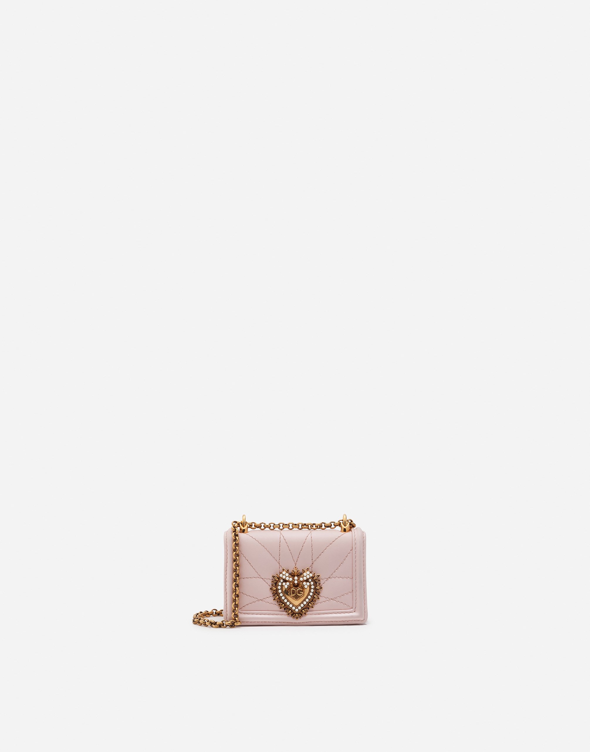 Devotion micro bag in quilted nappa leather in Pink