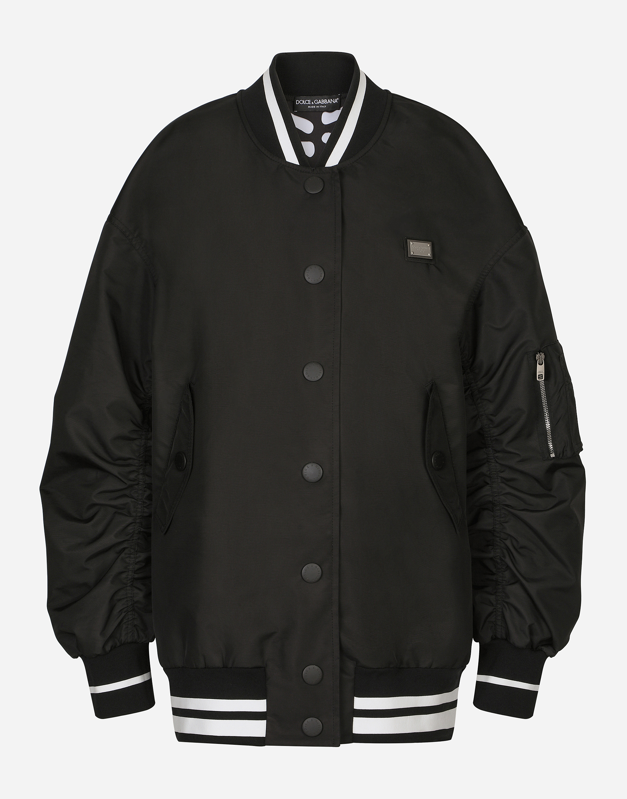 Nylon jacket in Black