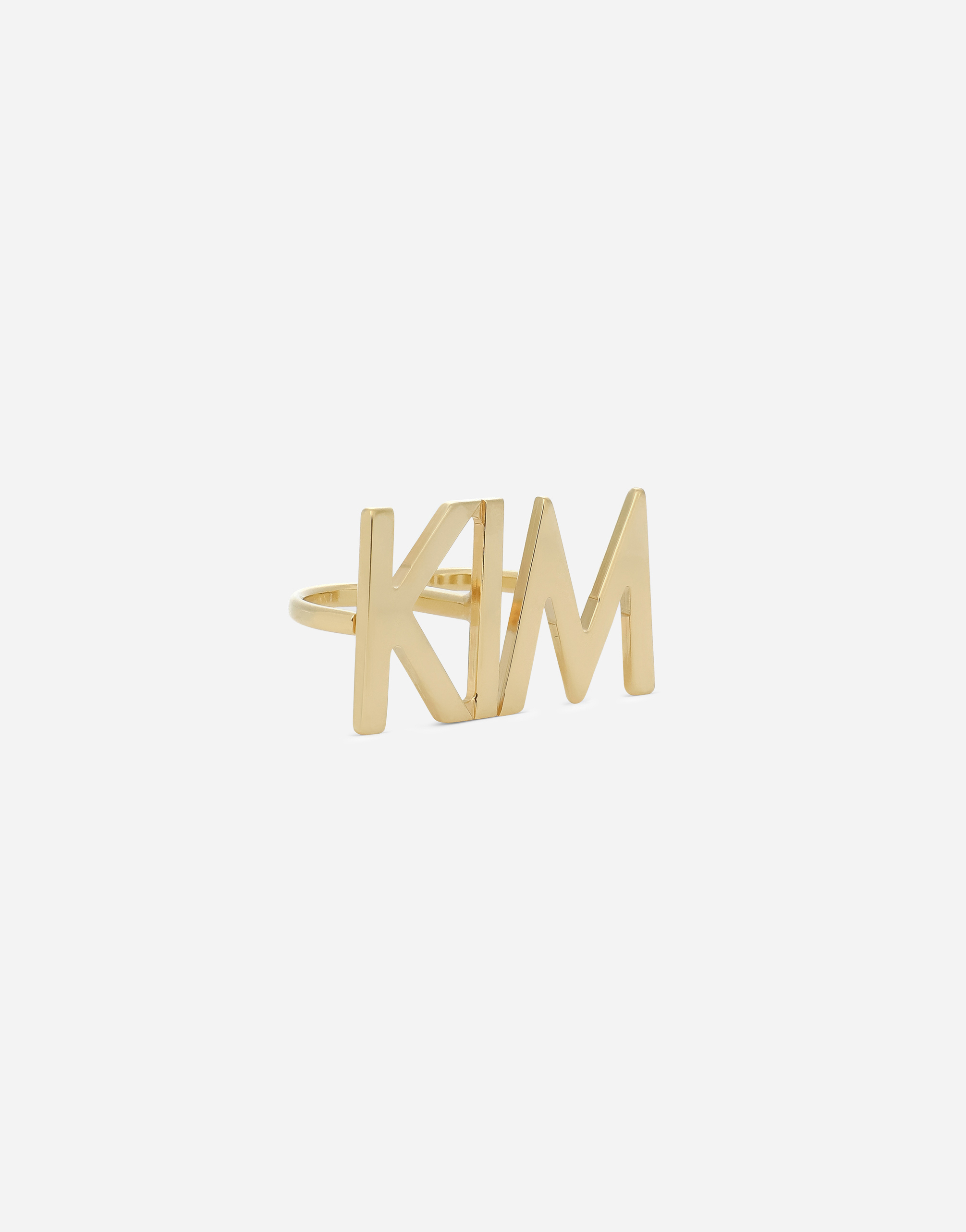 Shop Dolce & Gabbana Double “kim” Ring In Gold