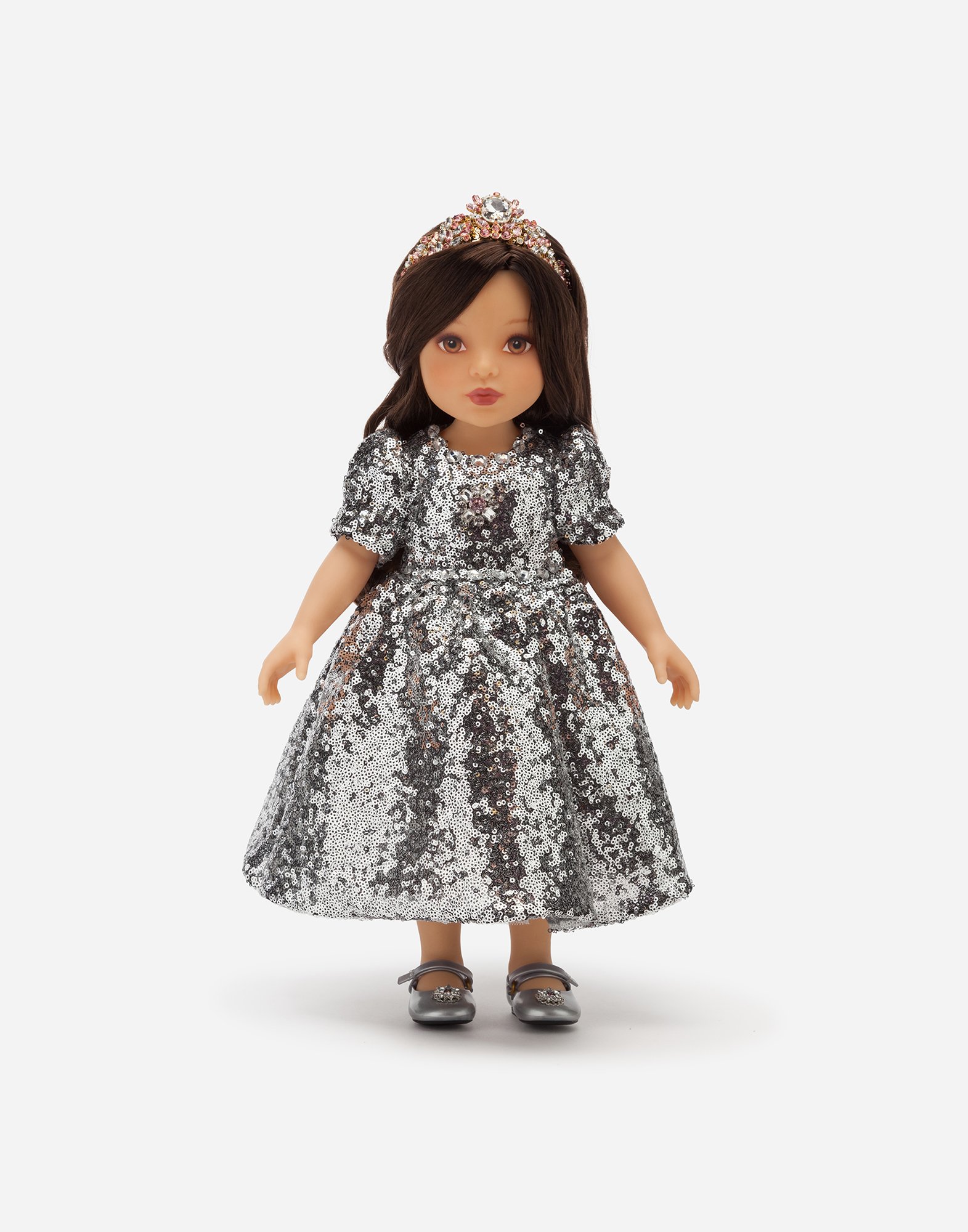 Doll with sequined dress in Multicolor