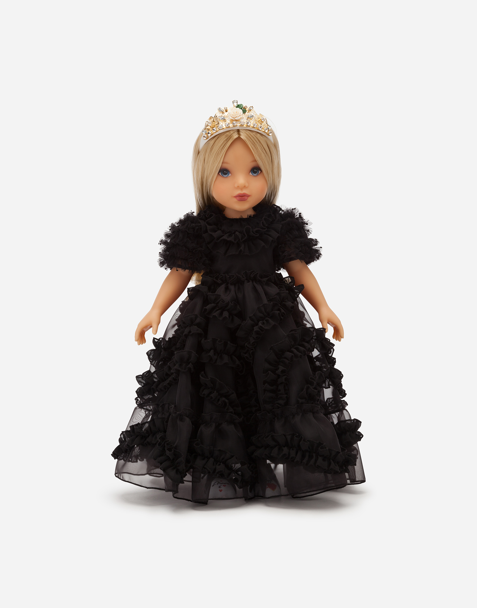 Doll with organza dress in Multicolor