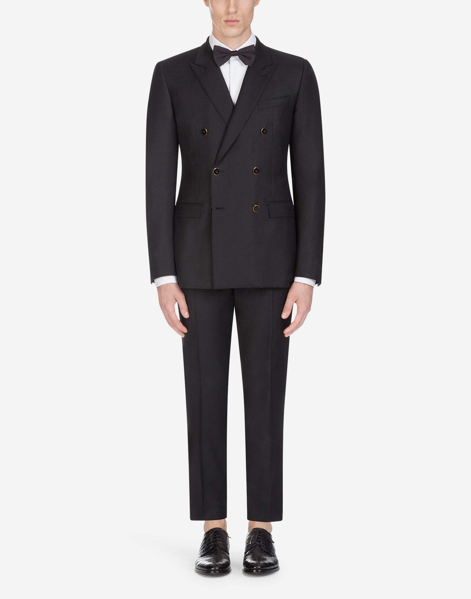 Martini suit in wool in Black for Men | Dolce&Gabbana®