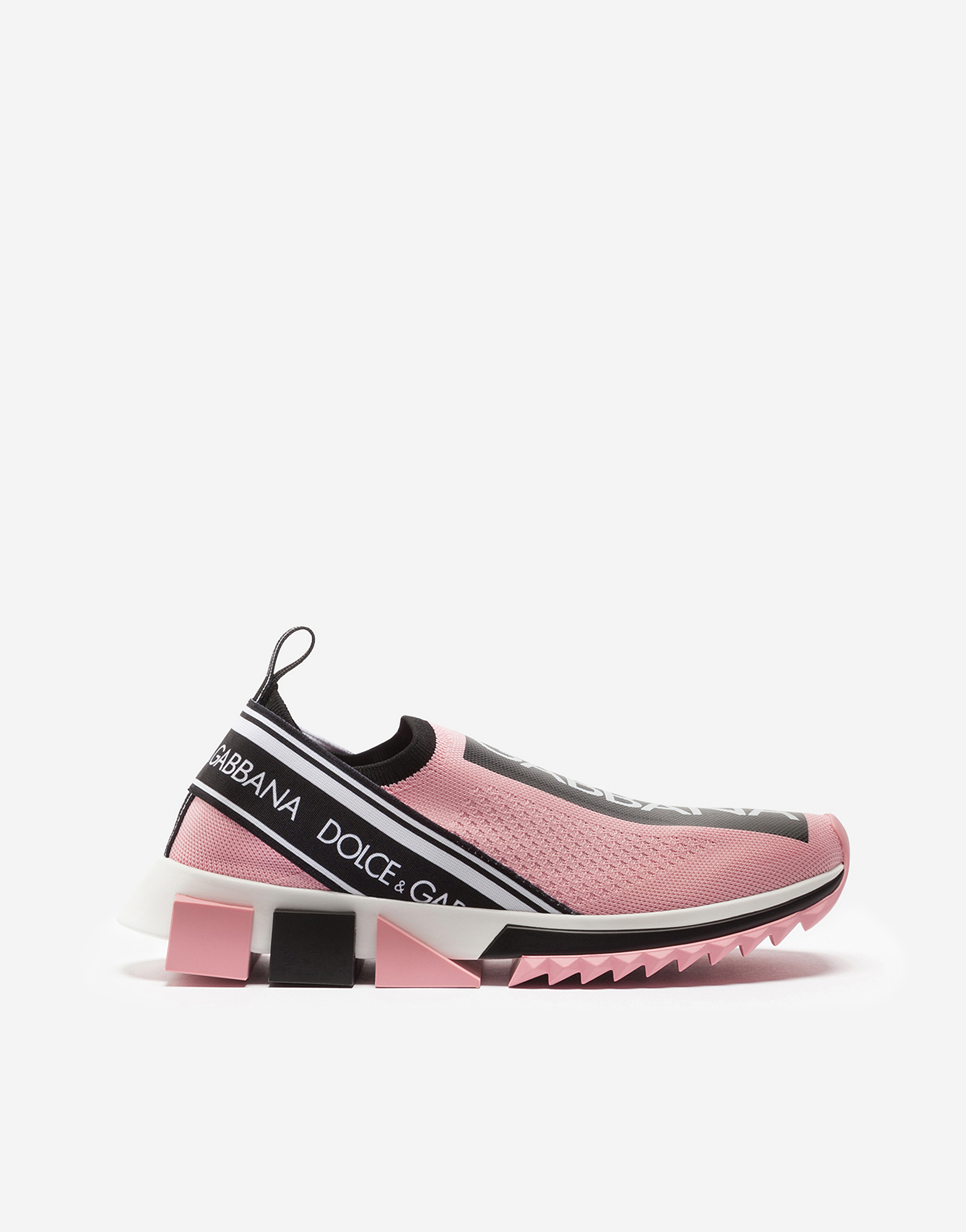 Stretch jersey Sorrento sneakers with logo in Pink