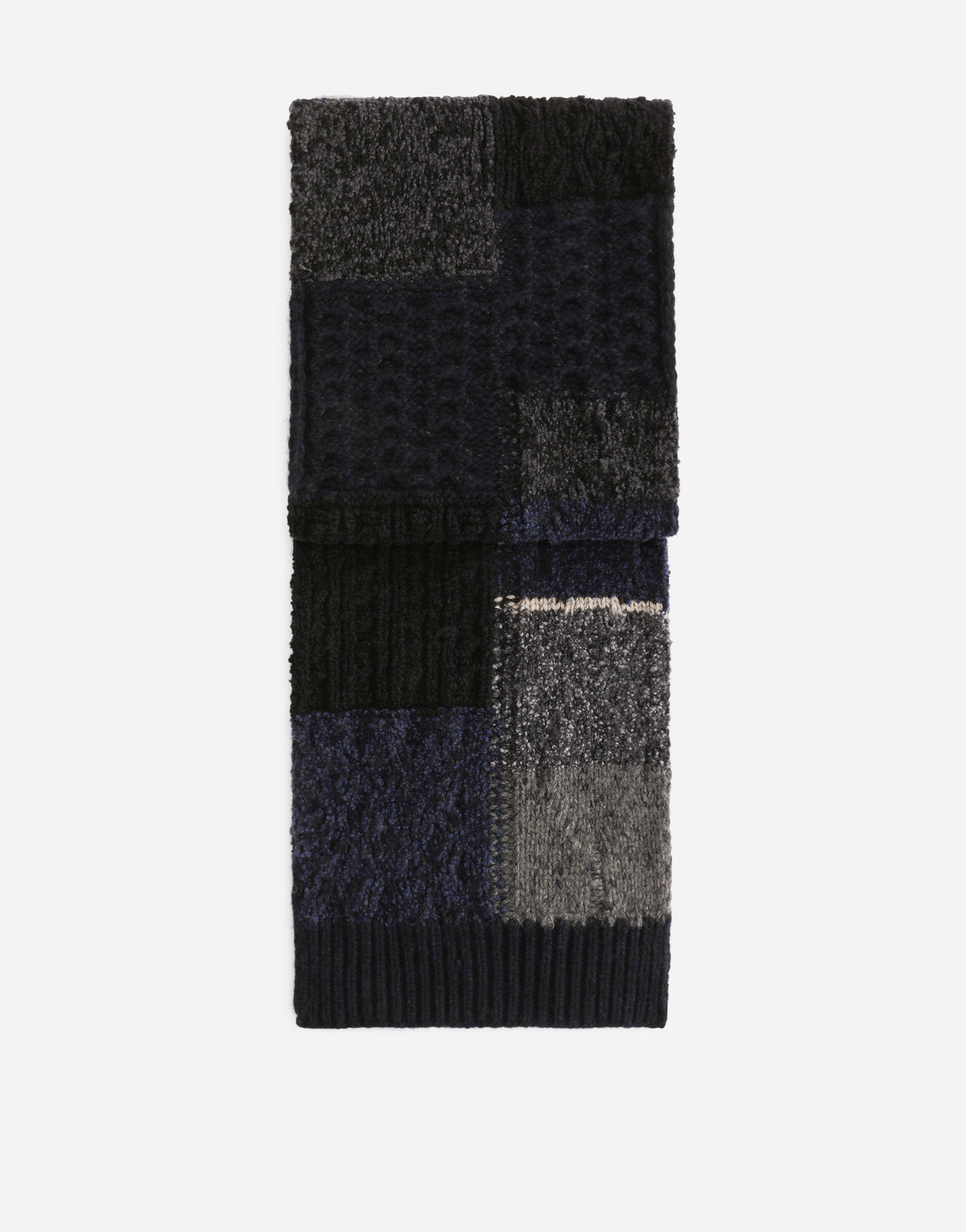 Cashmere and wool patchwork scarf in Multicolor