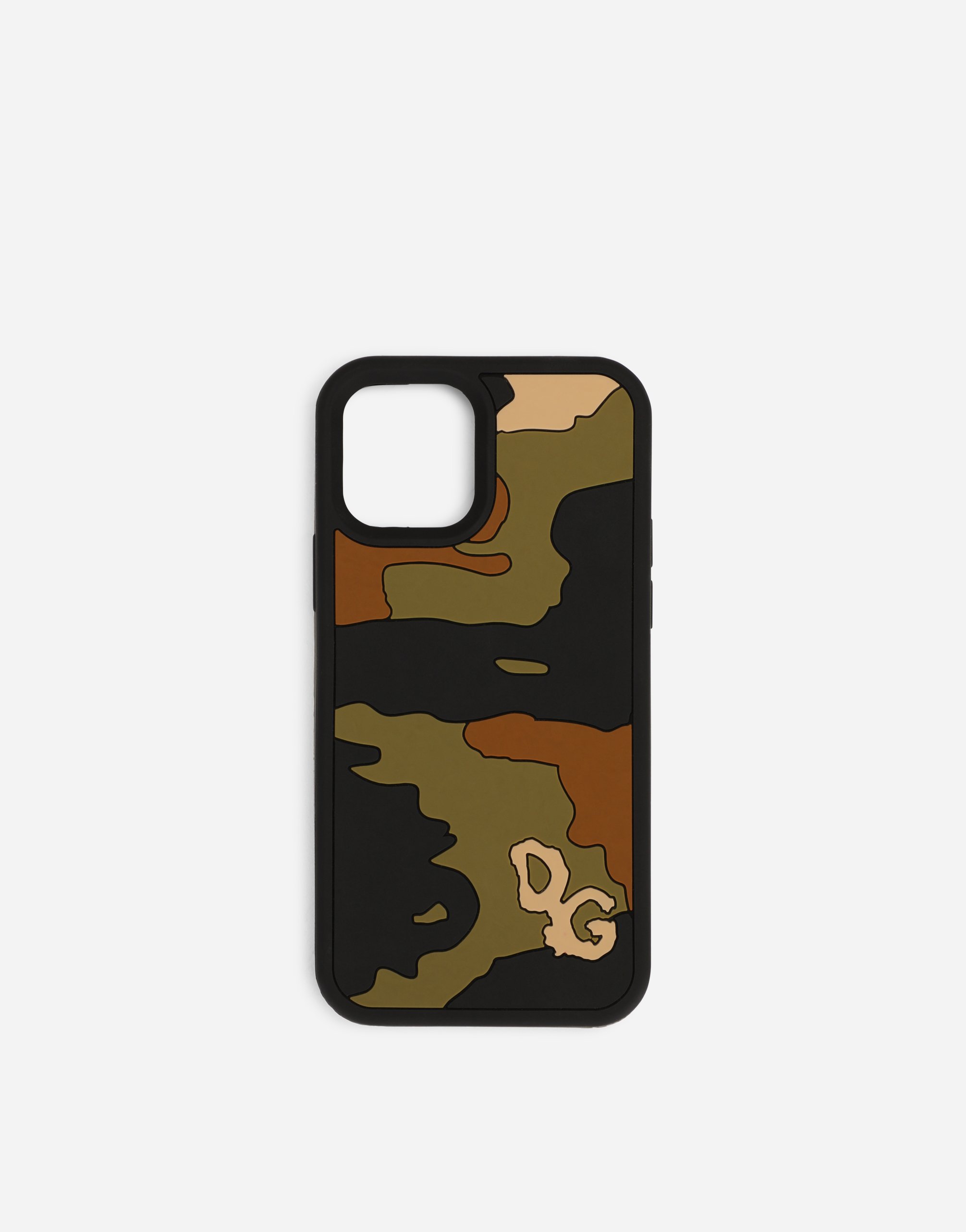Camouflage rubber iPhone 12 Pro cover in Multicolor