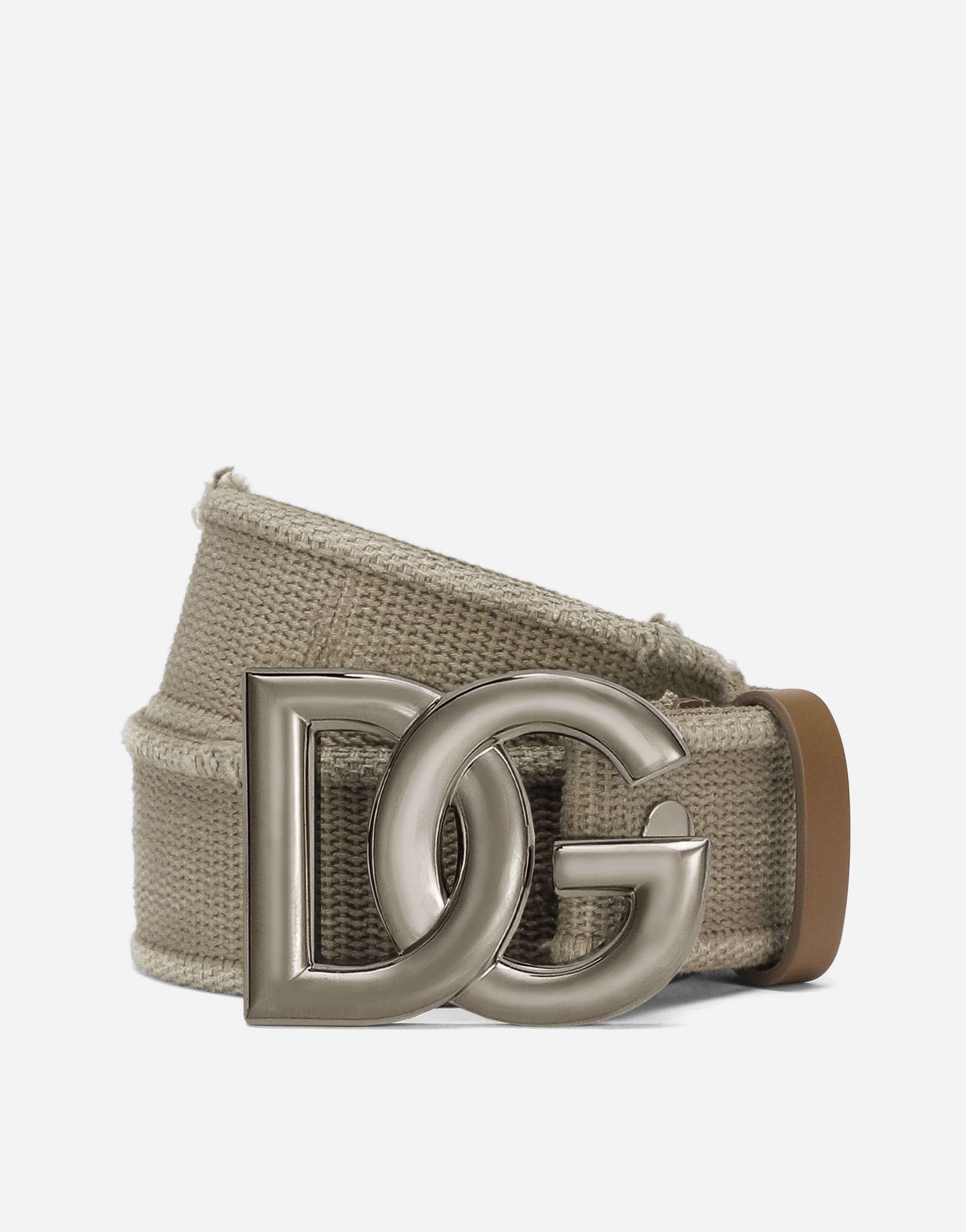 Tape belt with DG logo in Beige