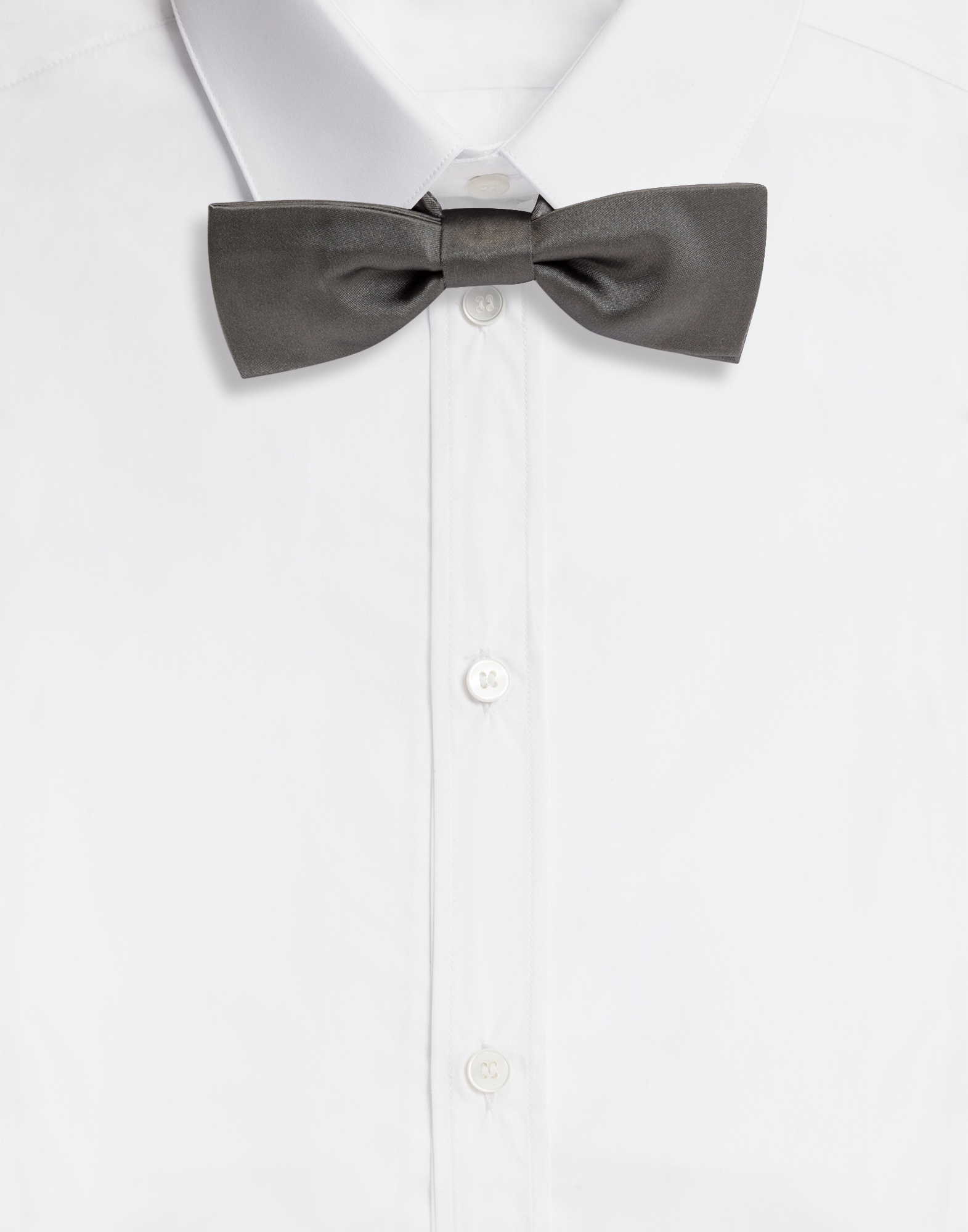 Silk bow tie in Grey