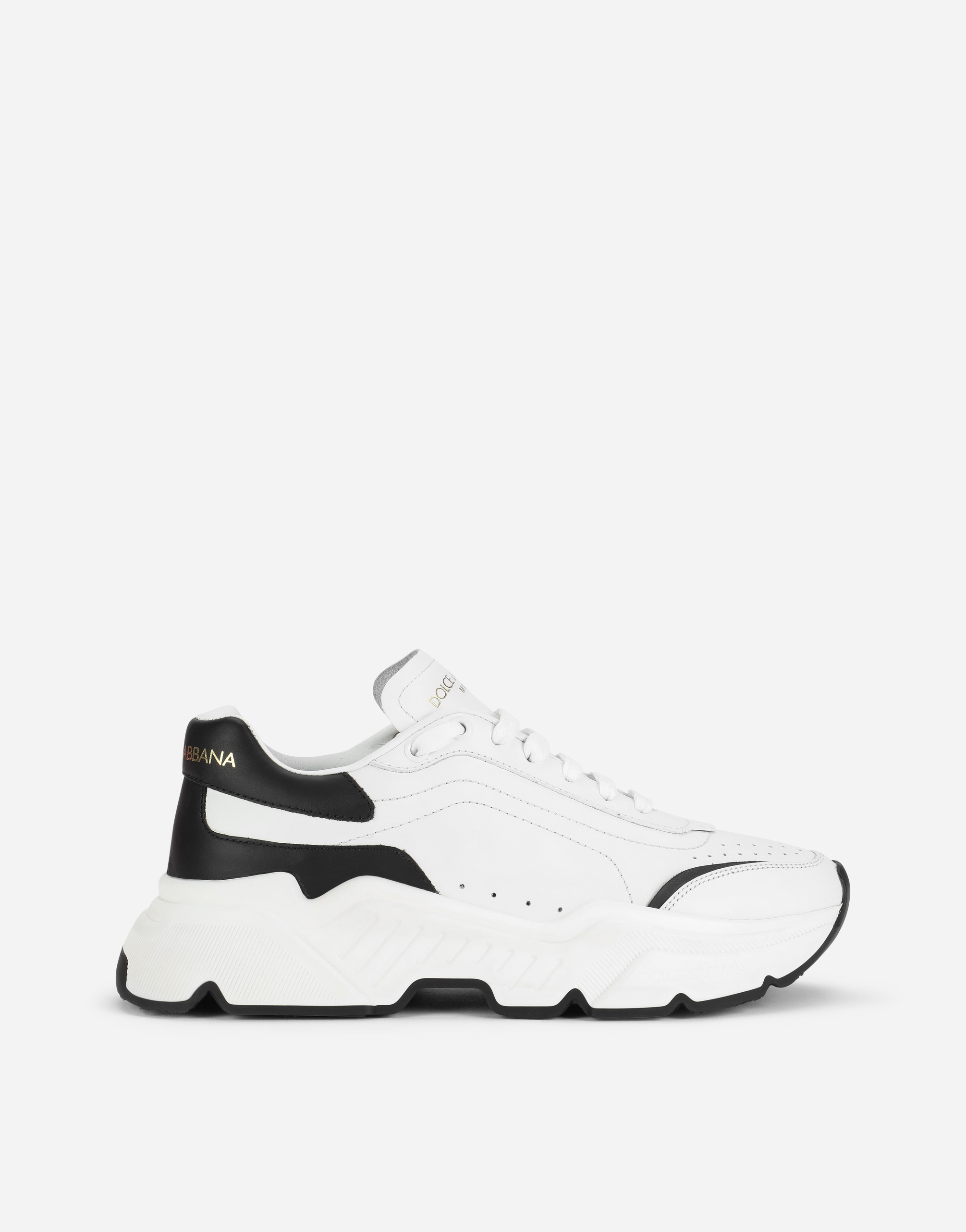 Calfskin nappa Daymaster sneakers in White/Black