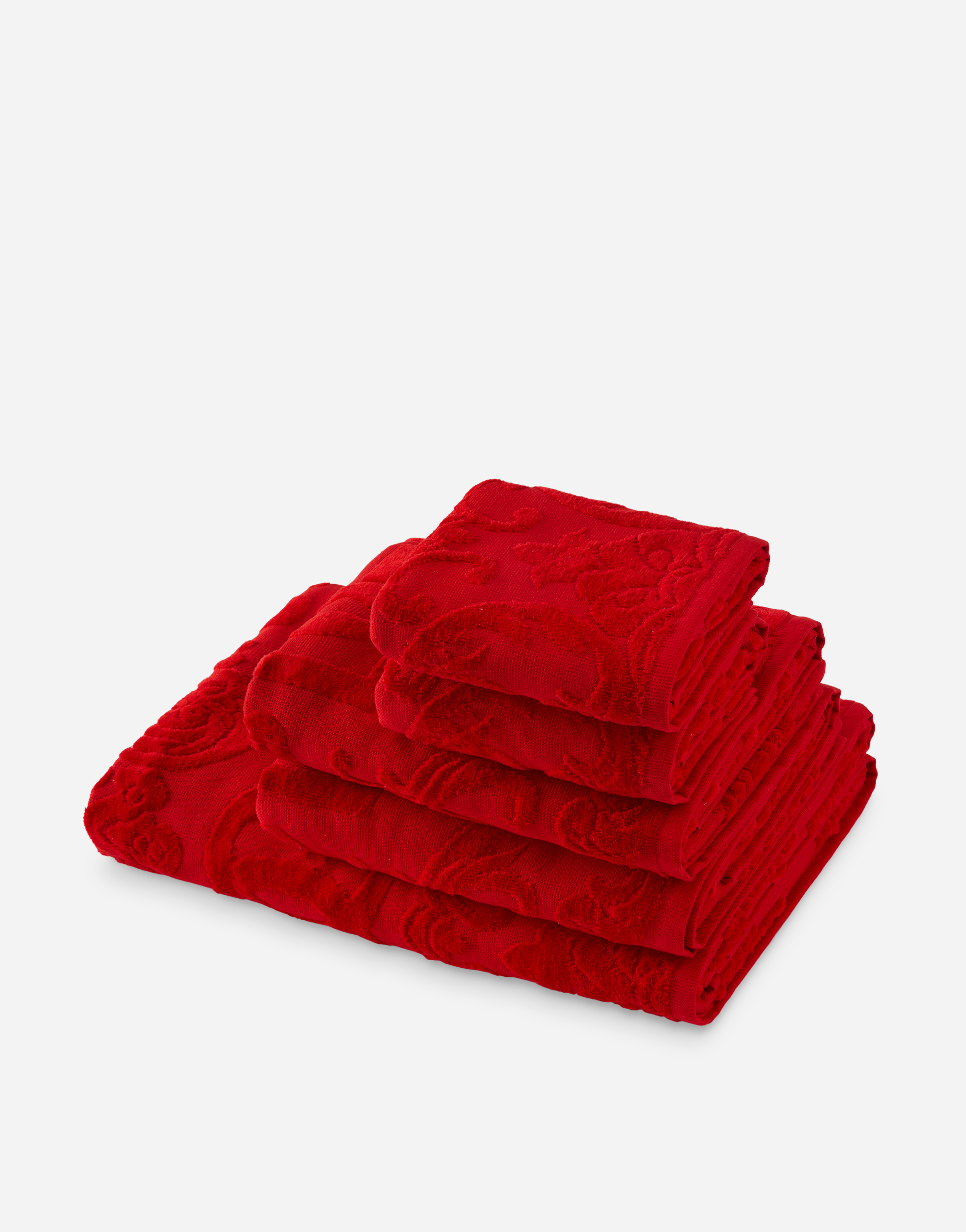 Set 5 Cotton Towels in Multicolor