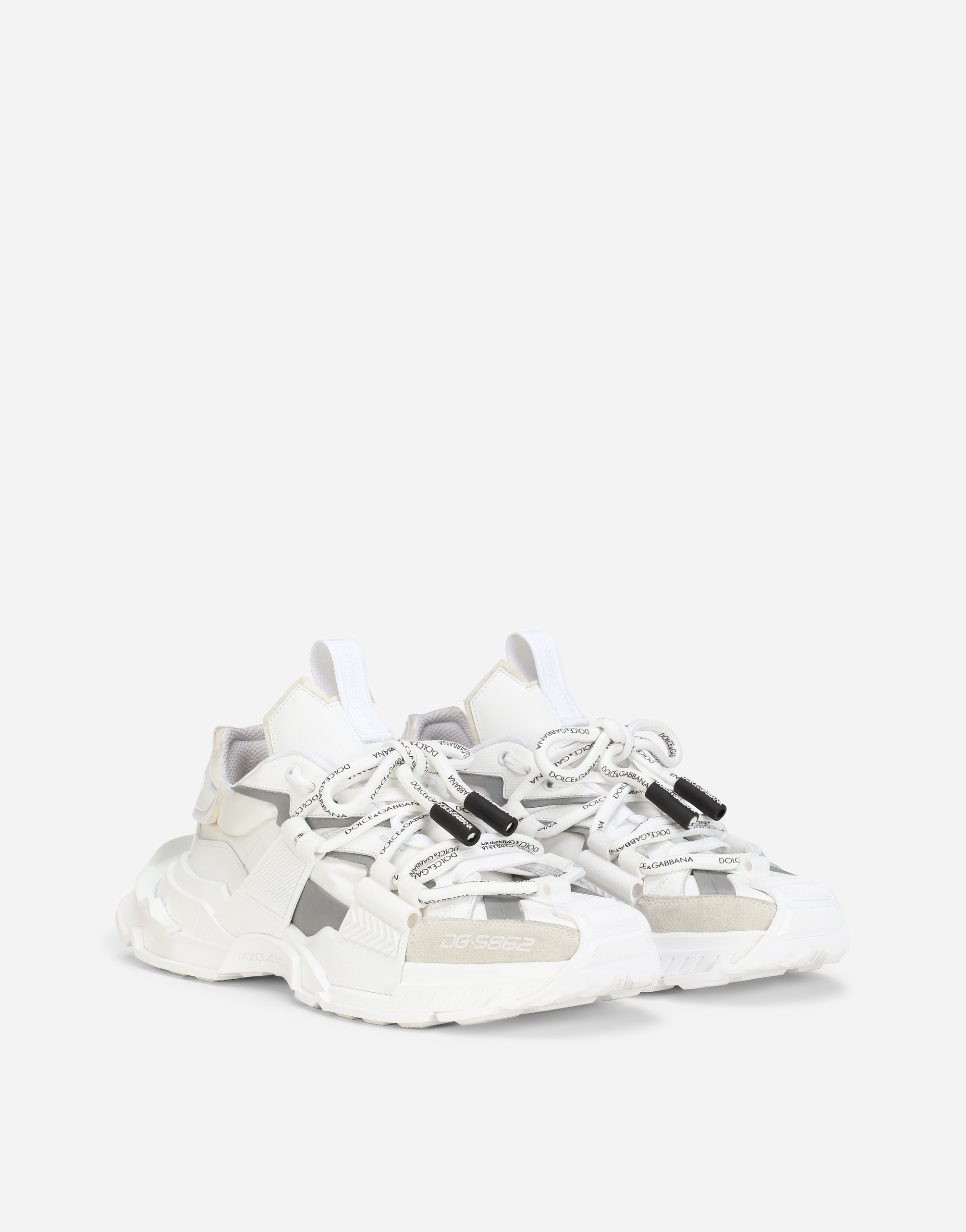 Mixed-materials Space sneakers