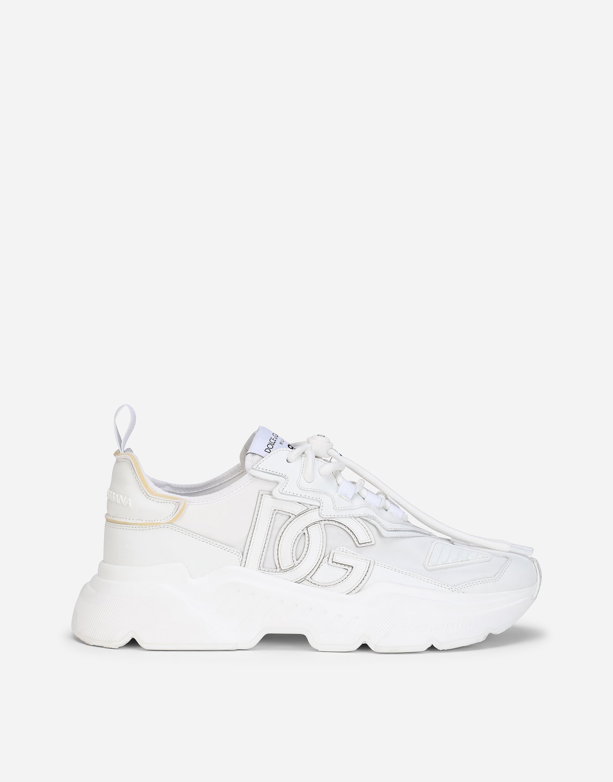 Mixed-materials Daymaster sneakers in White