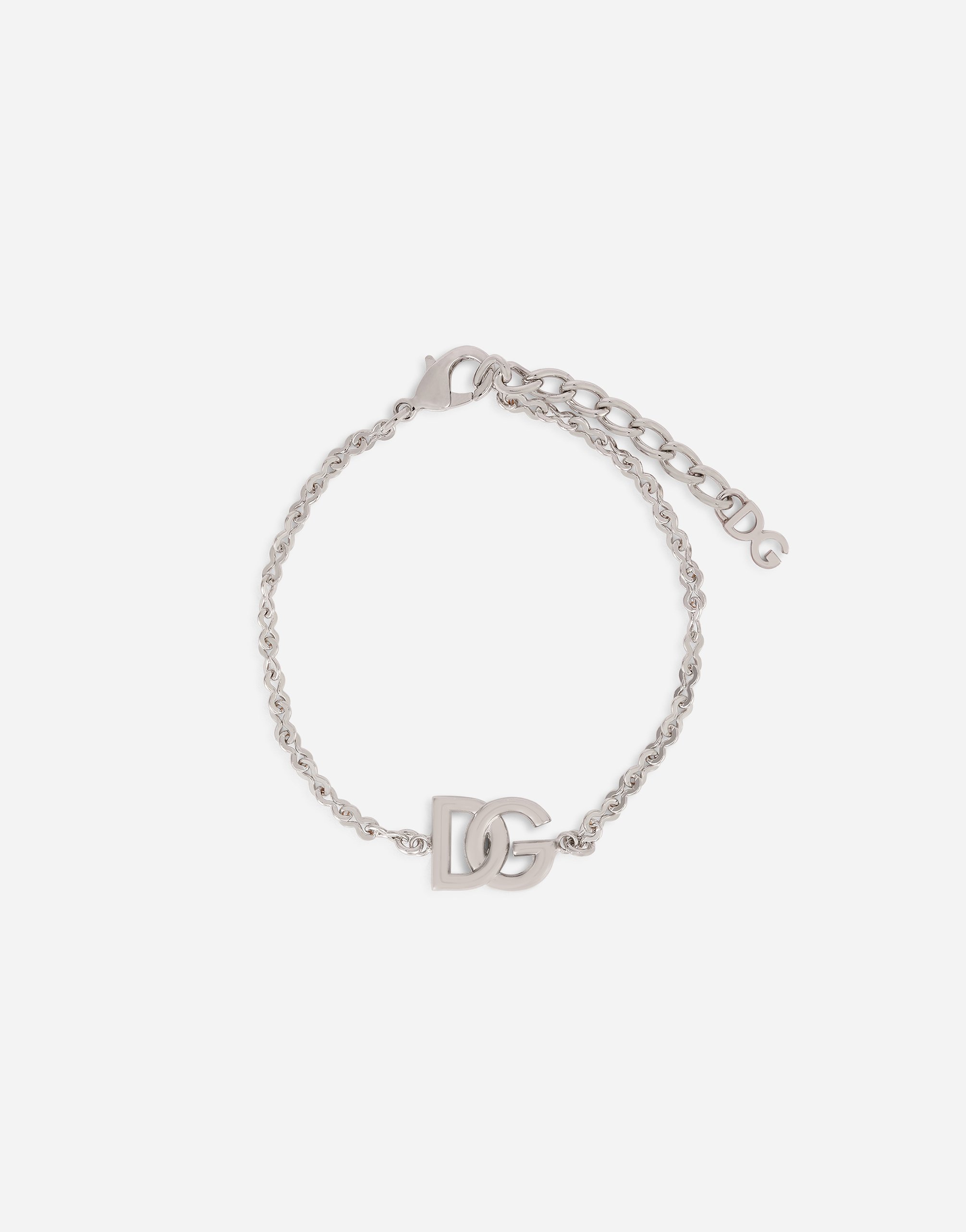 Link bracelet with DG-logo in Silver