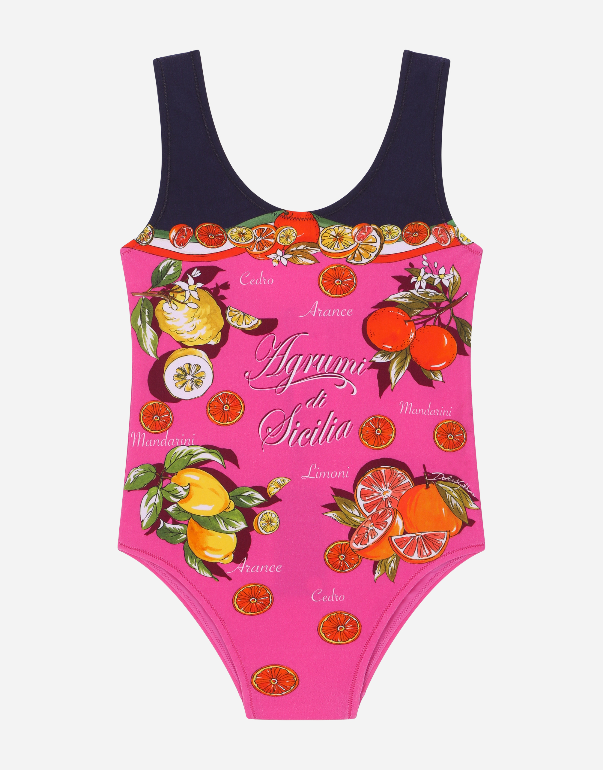 Citrus-print one-piece swimsuit in Multicolor