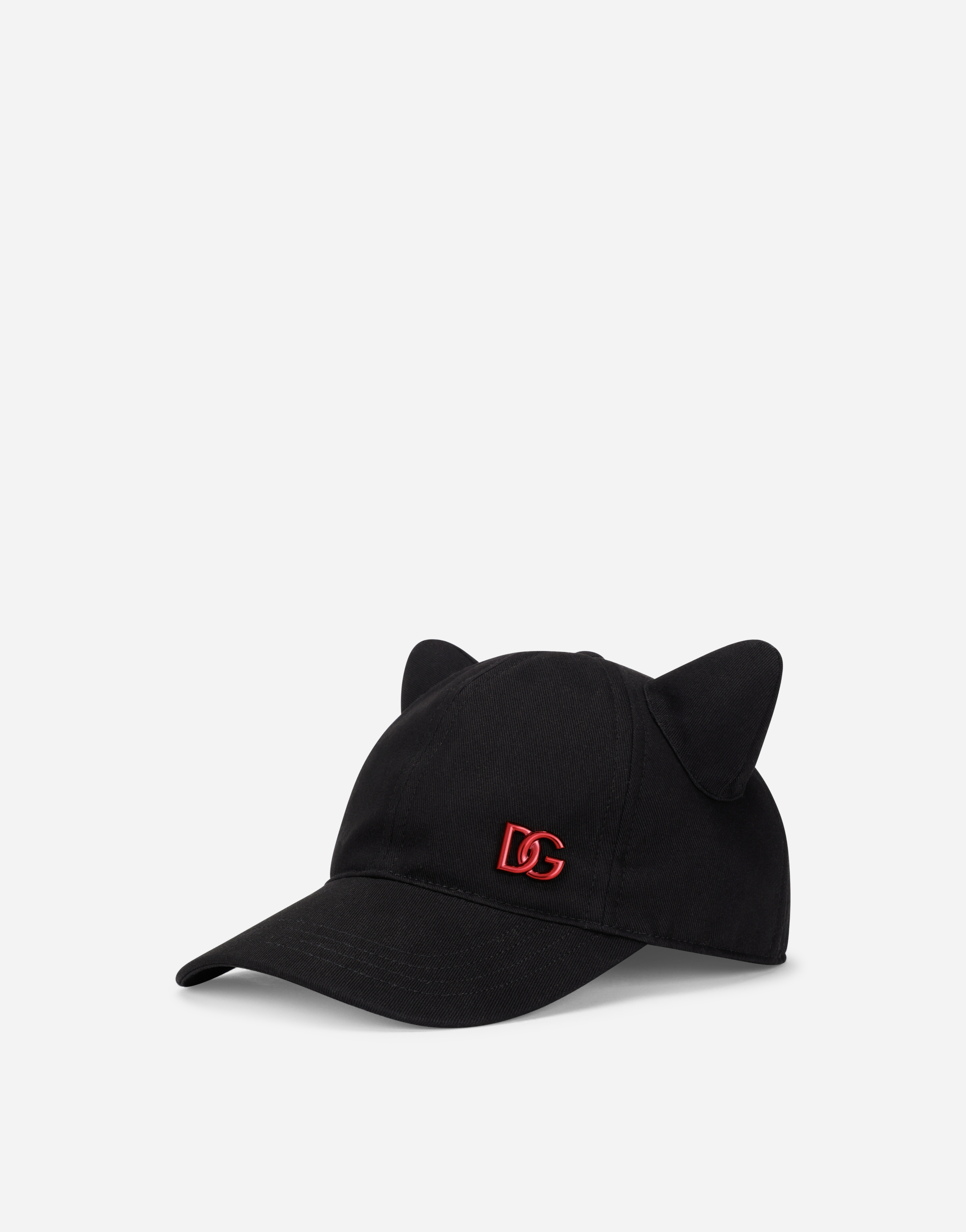 Baseball cap with metal DG logo in Black