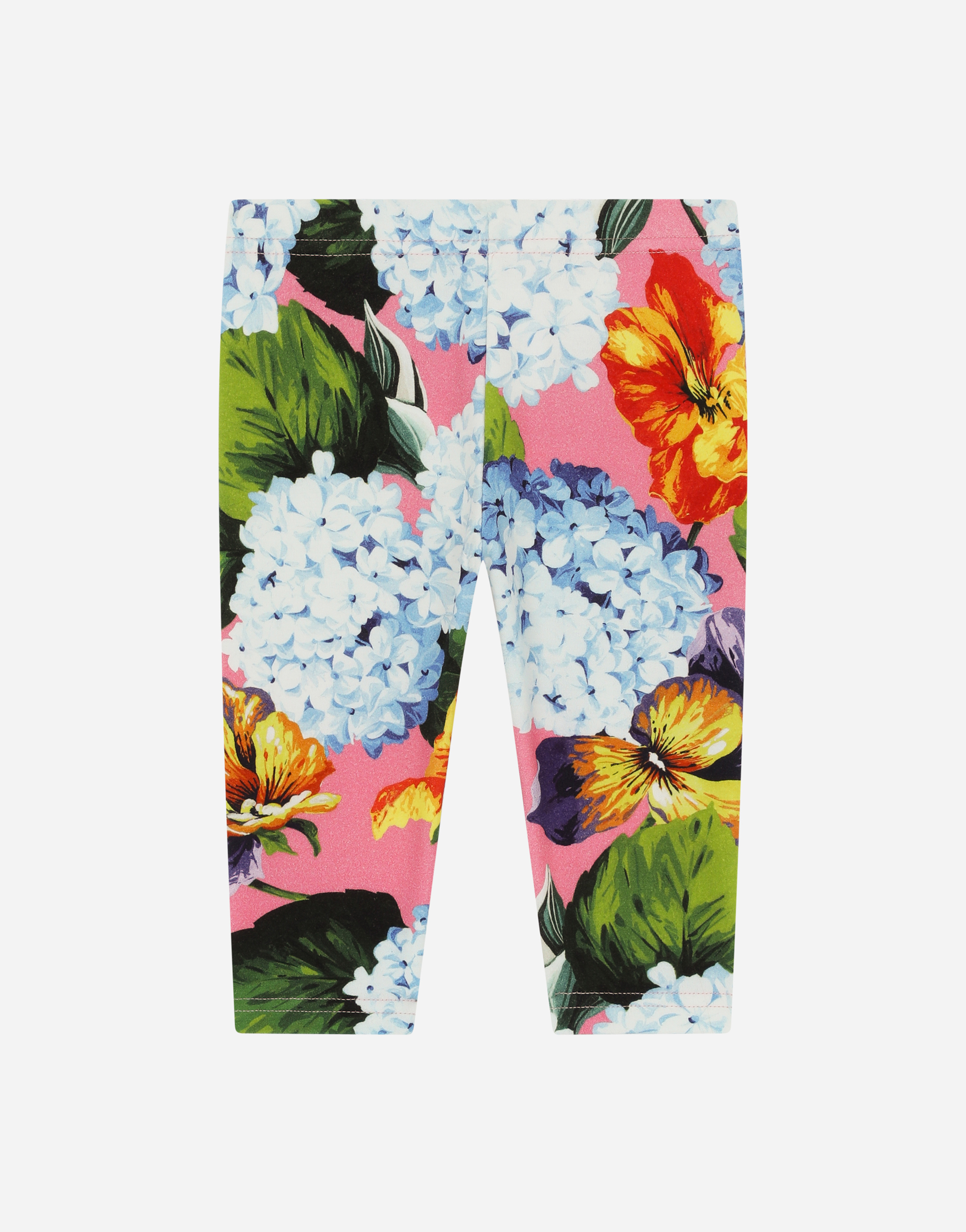 Hydrangea-print interlock leggings in Multicolor