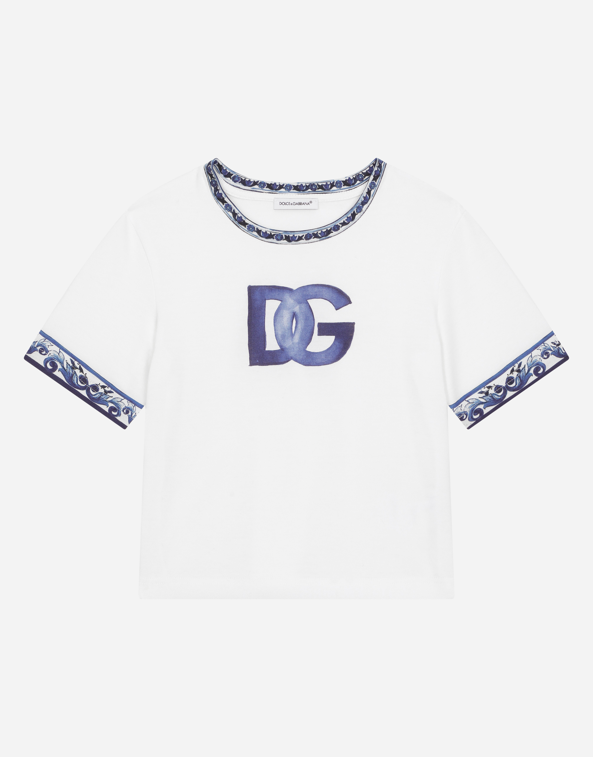 Jersey T-shirt with DG logo in Multicolor