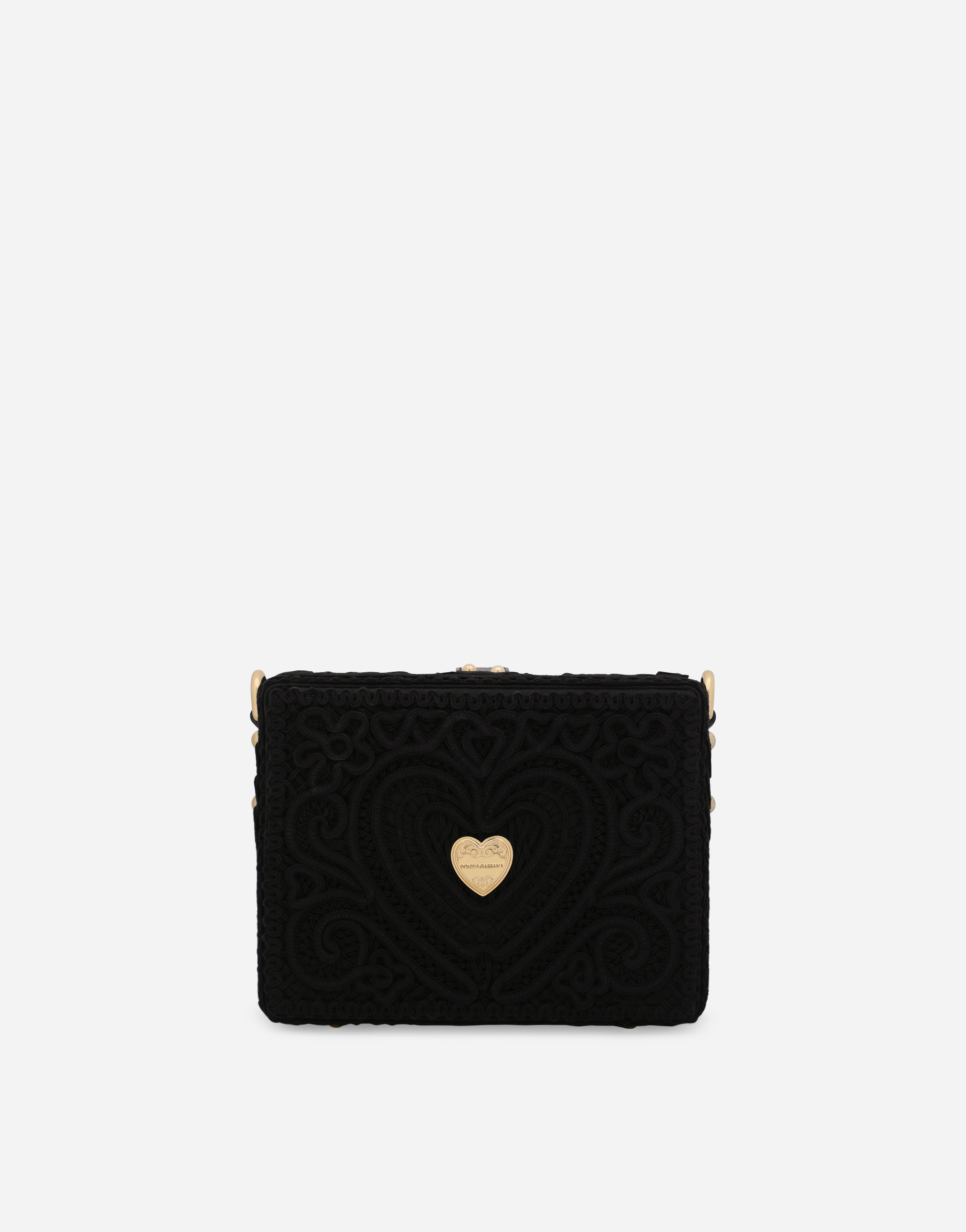 Shop Dolce & Gabbana Dolce Box Bag With Cordonetto Detailing In Black