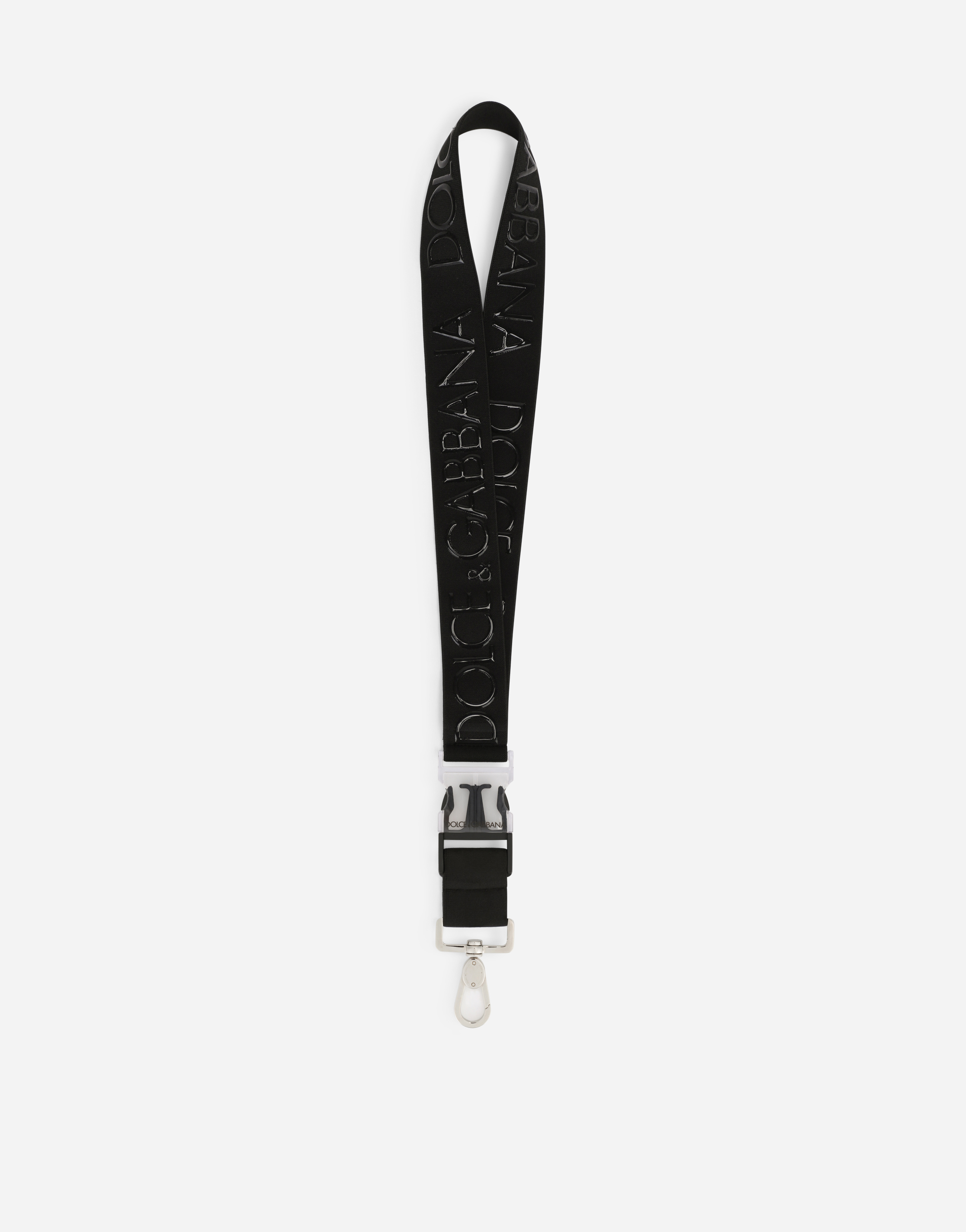 Tape key chain with Dolce&Gabbana logo in Black