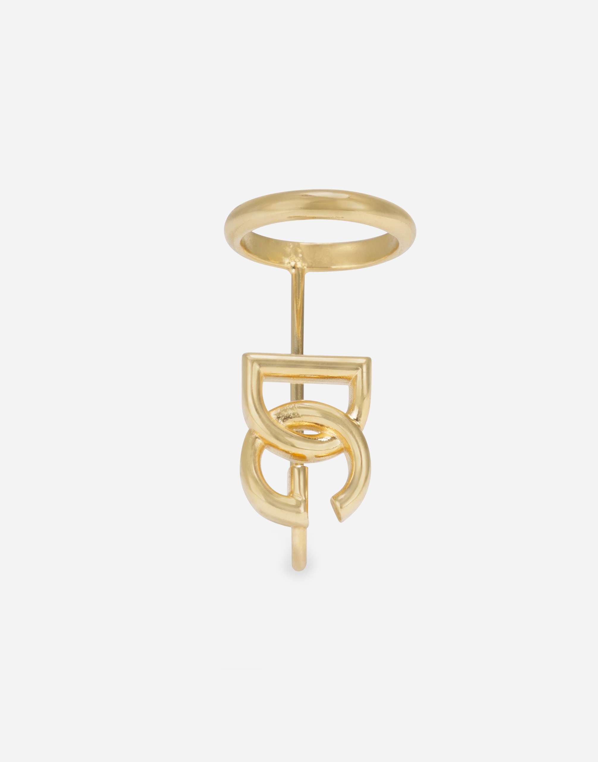 Long DG logo ring in Gold