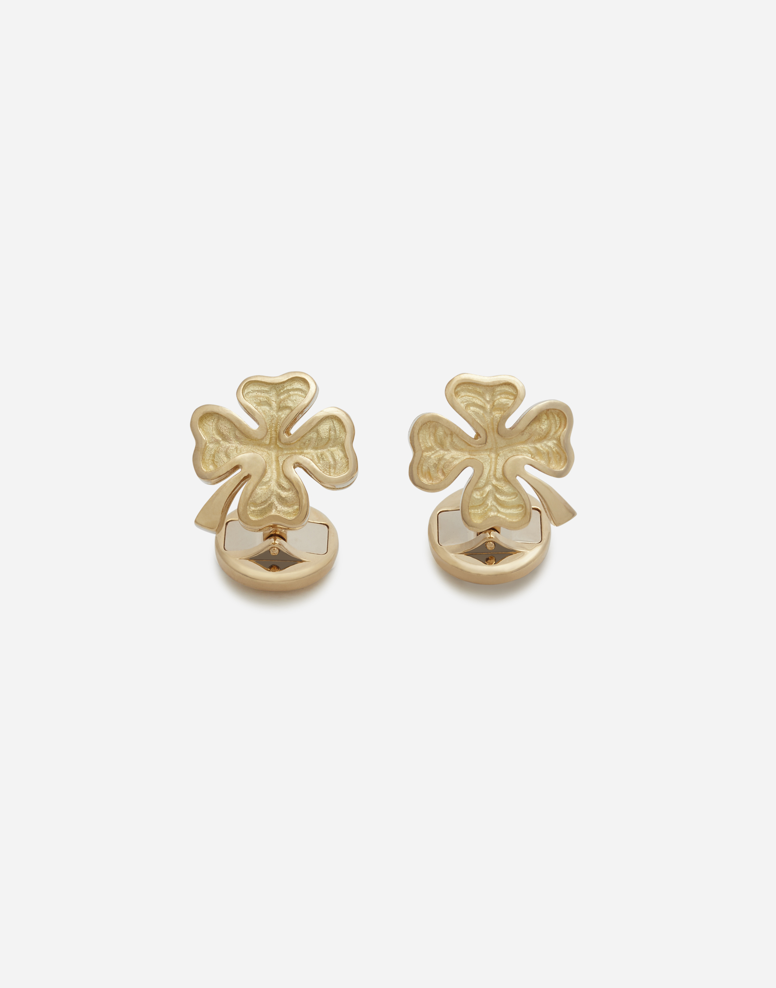 Good luck cufflinks in yellow gold in Gold