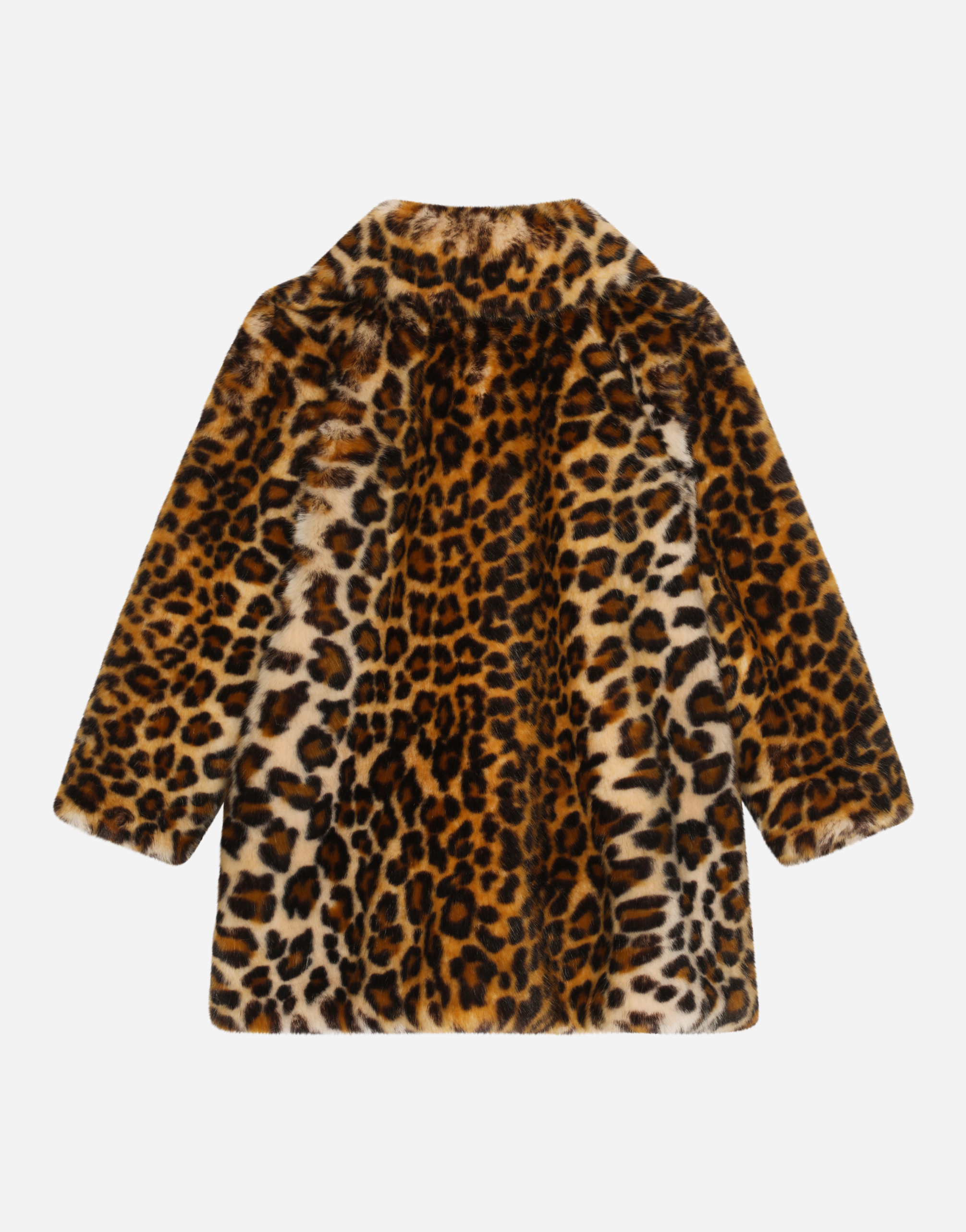 Shop Dolce & Gabbana Leopard-print Faux Fur Coat In Animal Print