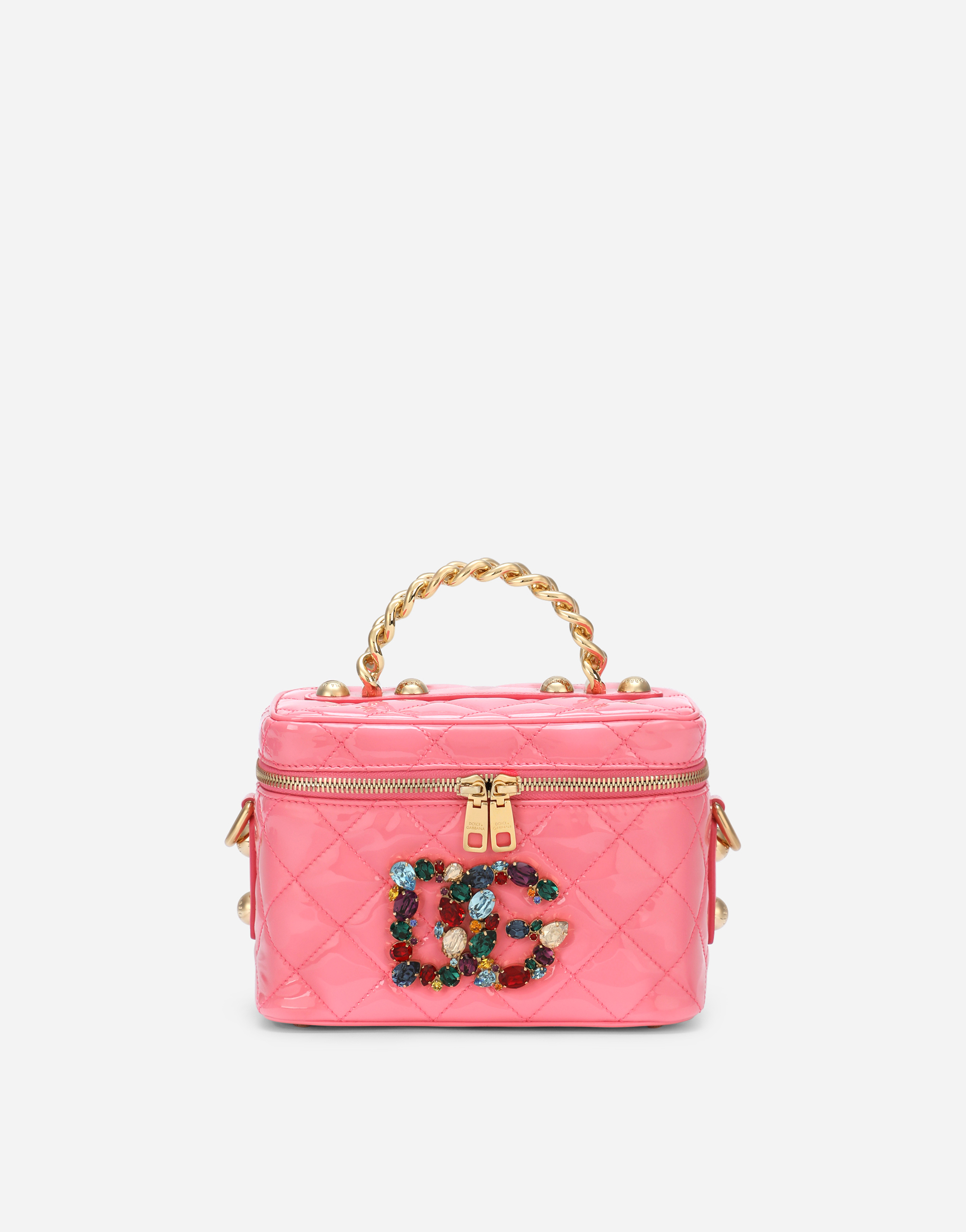 Soft quilted patent leather 3.5 bag in Pink