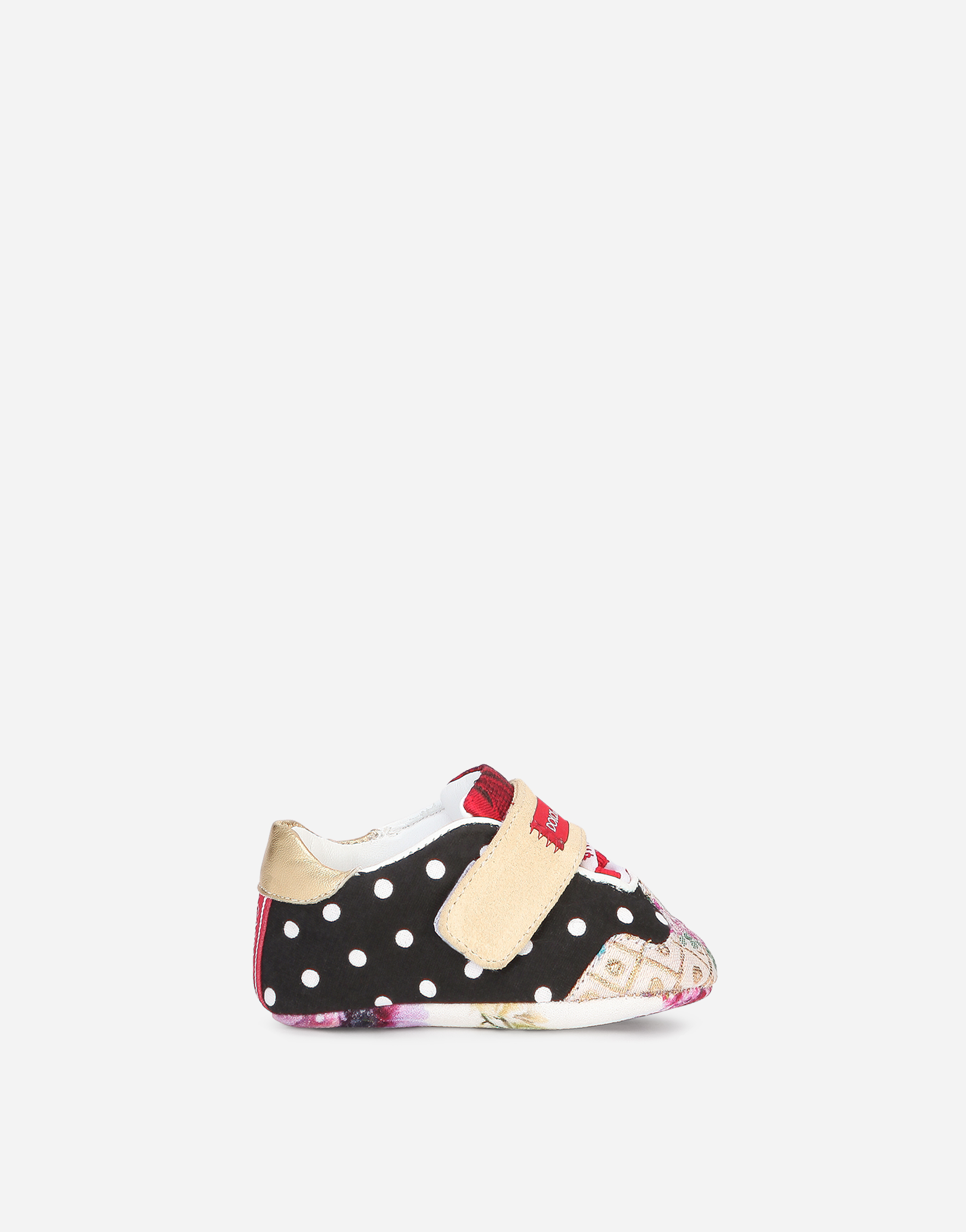 Mixed-fabric patchwork sneakers in Multicolor