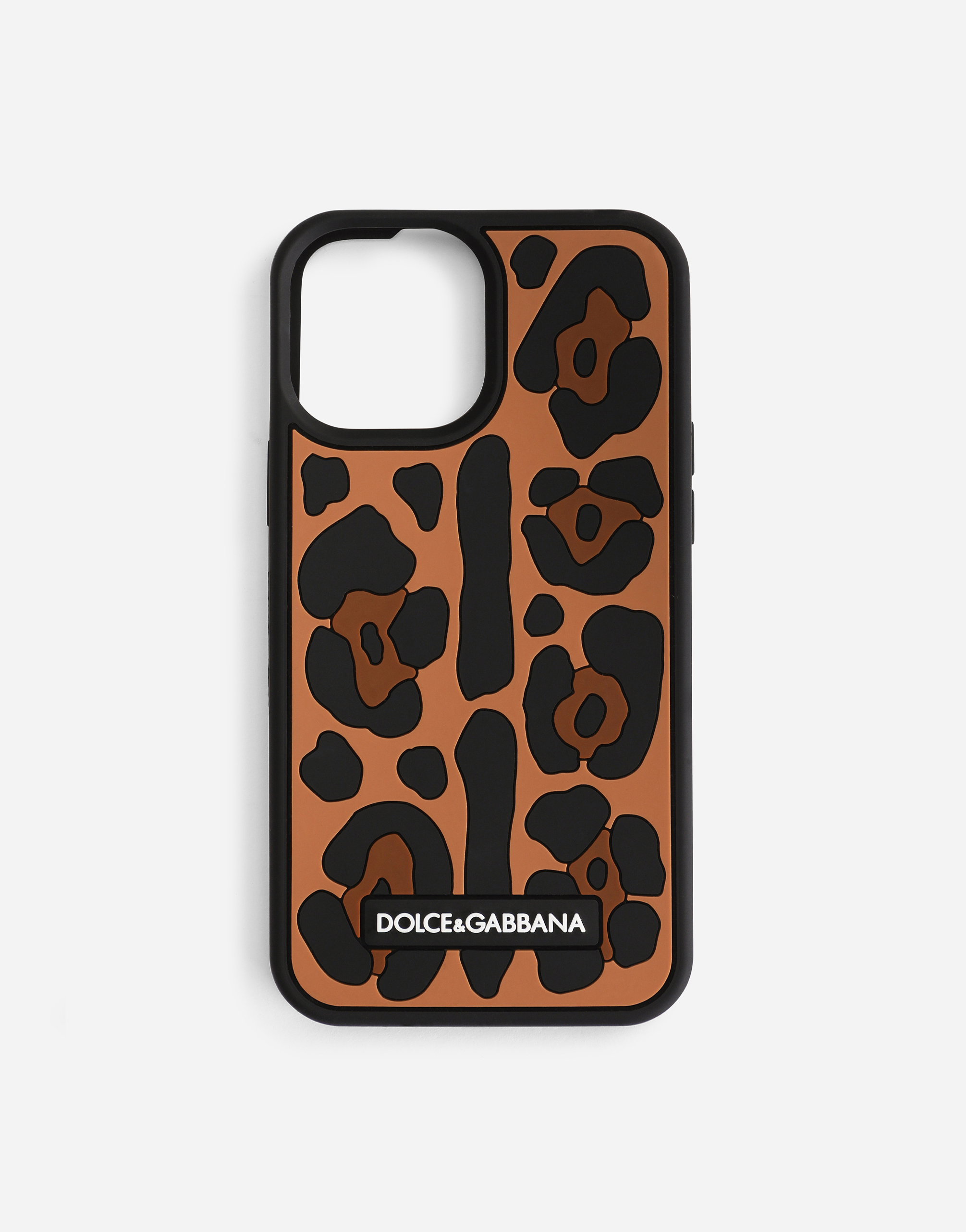 Leopard-print rubber iPhone 12 Pro Max cover in Multicolor