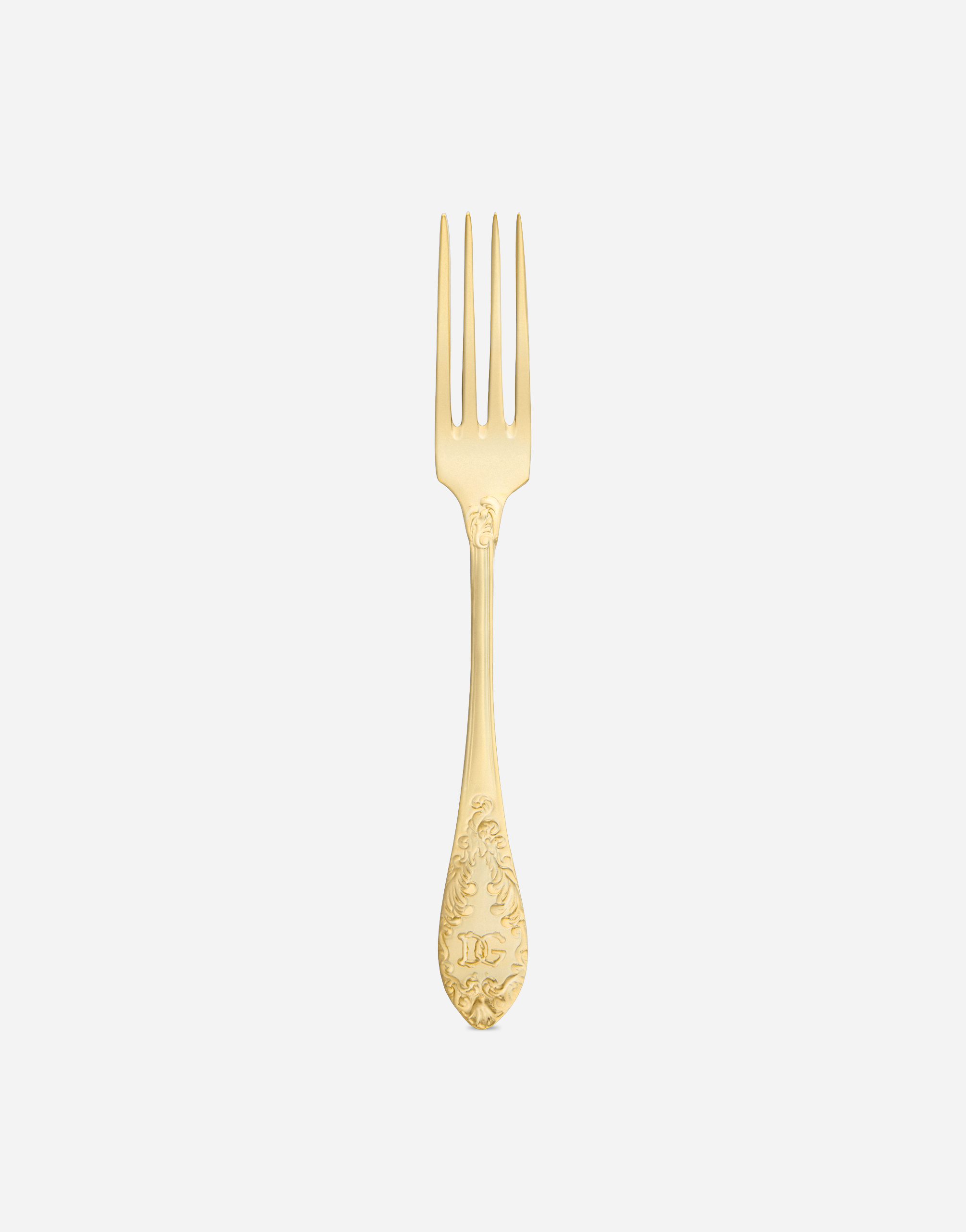 24k Gold Plated Dessert Fork in Multicolor