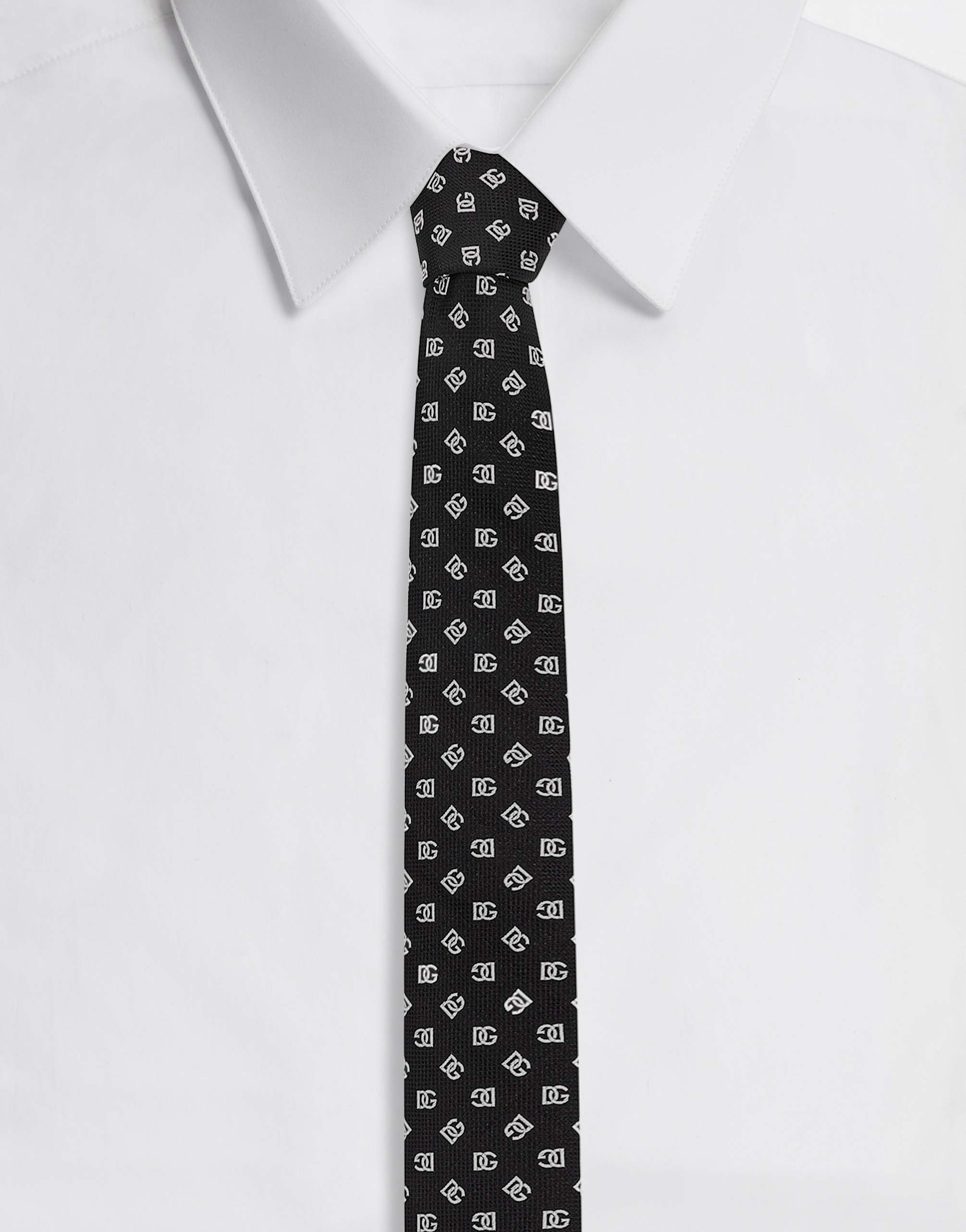 6 cm tie-design silk jacquard blade tie in Multicolor