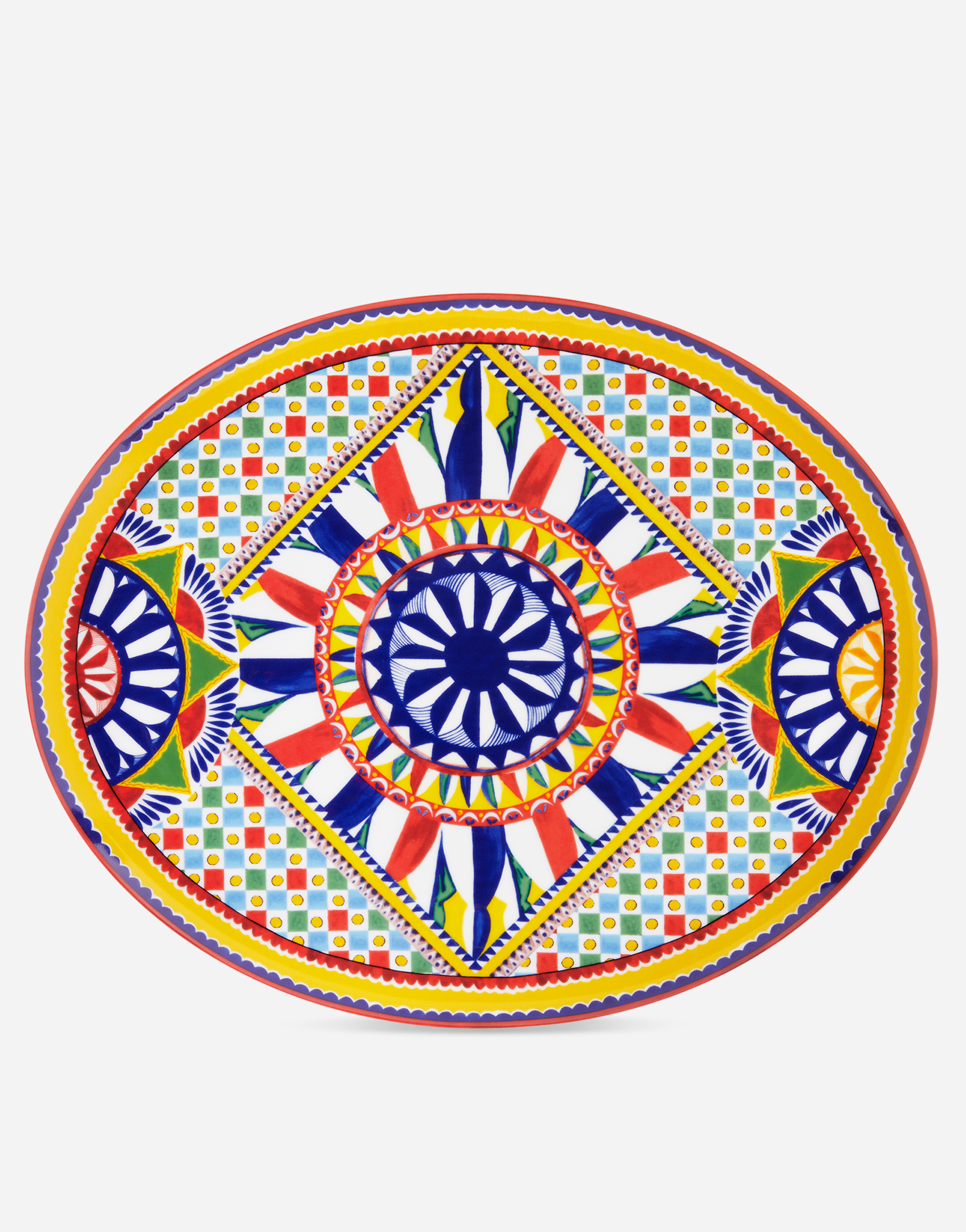 Porcelain Platter in Multicolor
