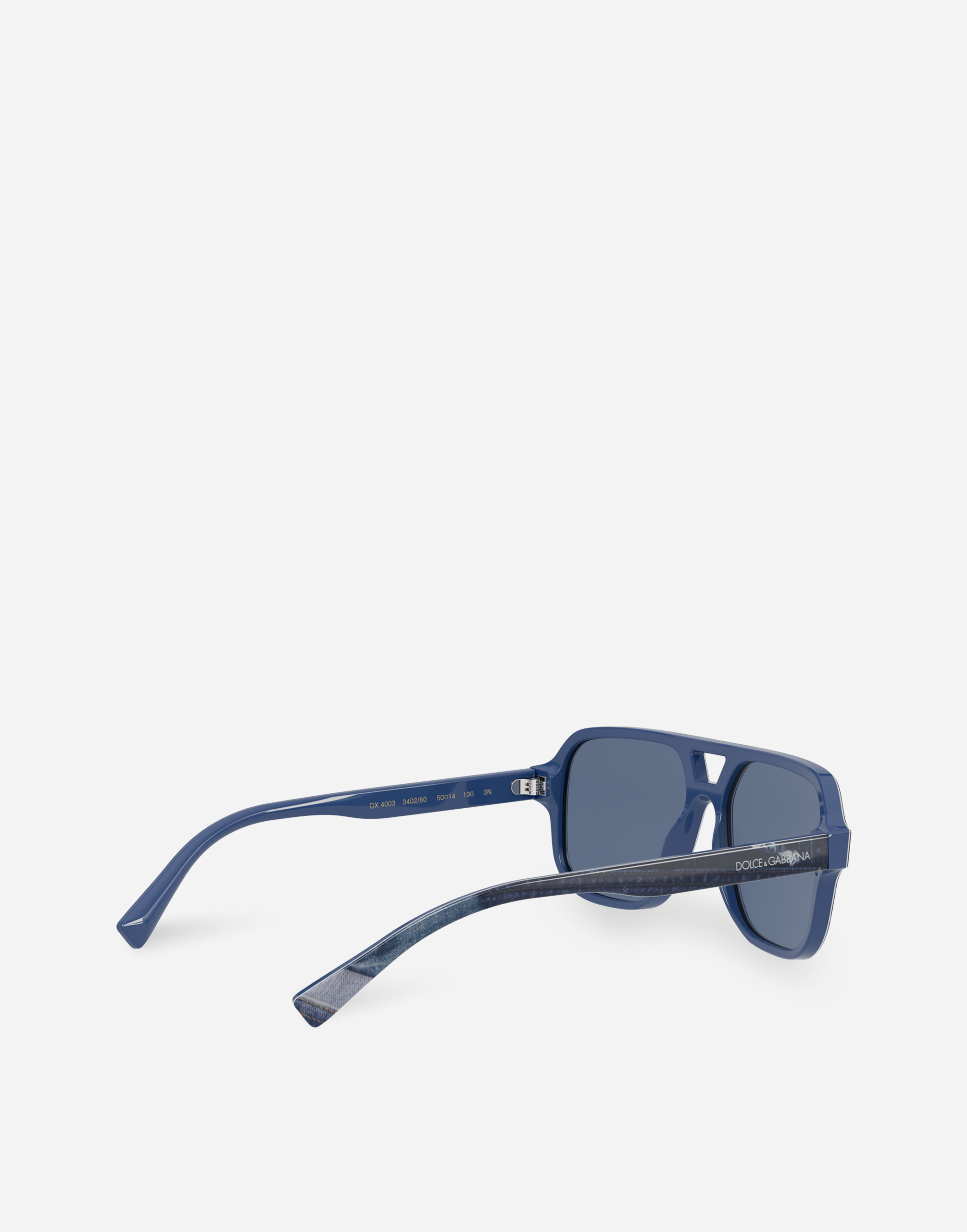 Shop Dolce & Gabbana Denim Patchwork Sunglasses