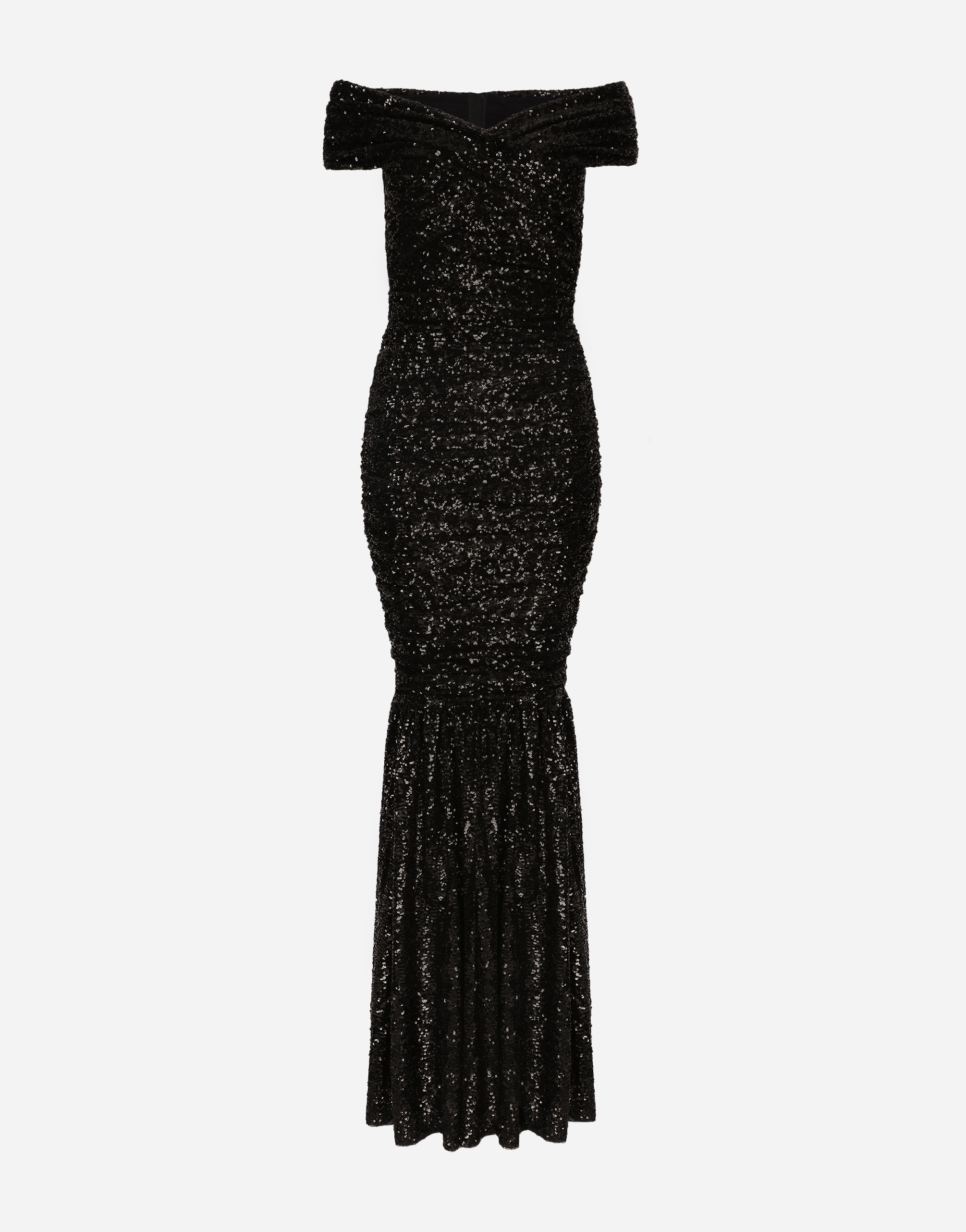 ブラックのウィメンズ ロングドレス スパンコール | Dolce&Gabbana®