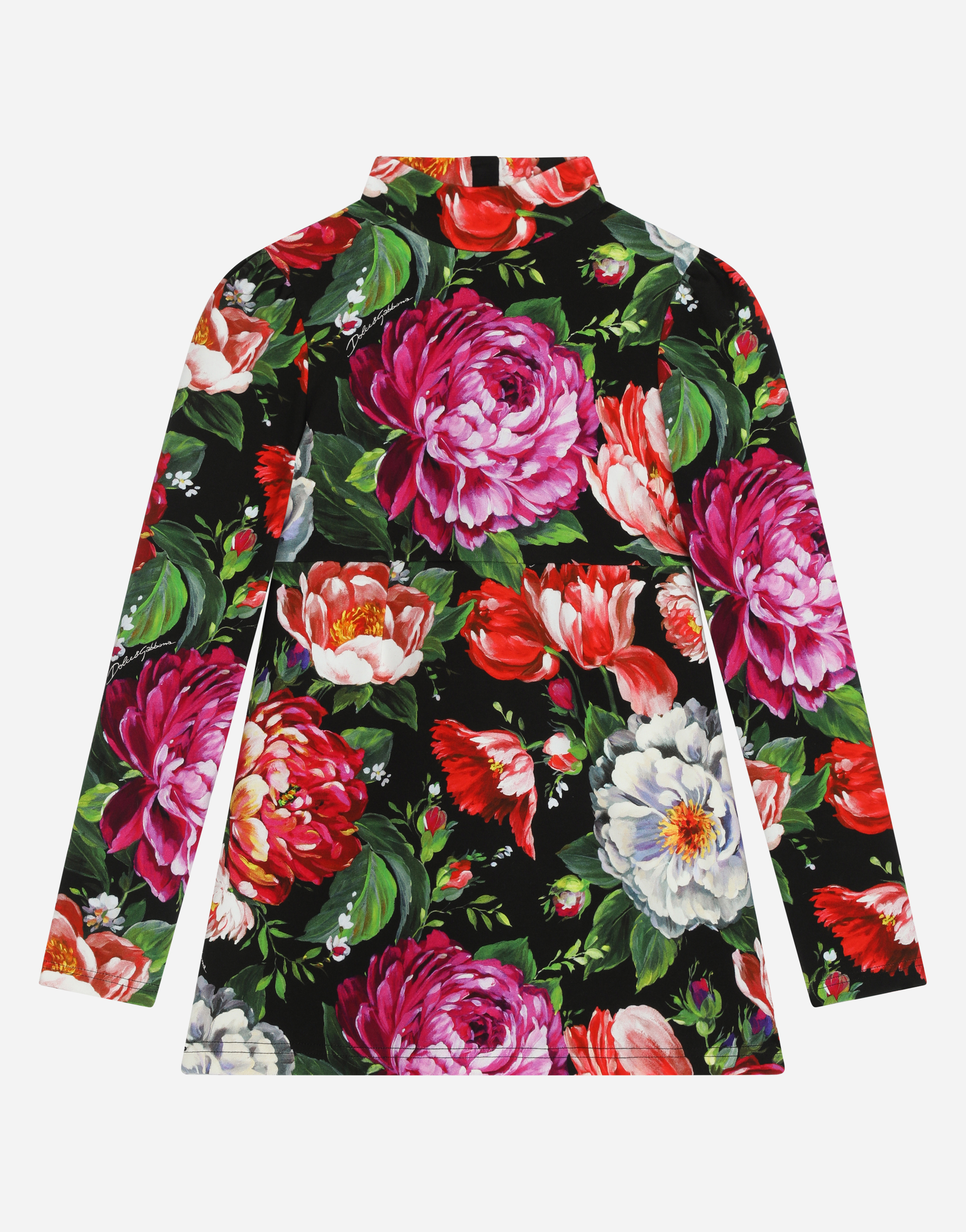 Floral-print interlock midi dress in Multicolor