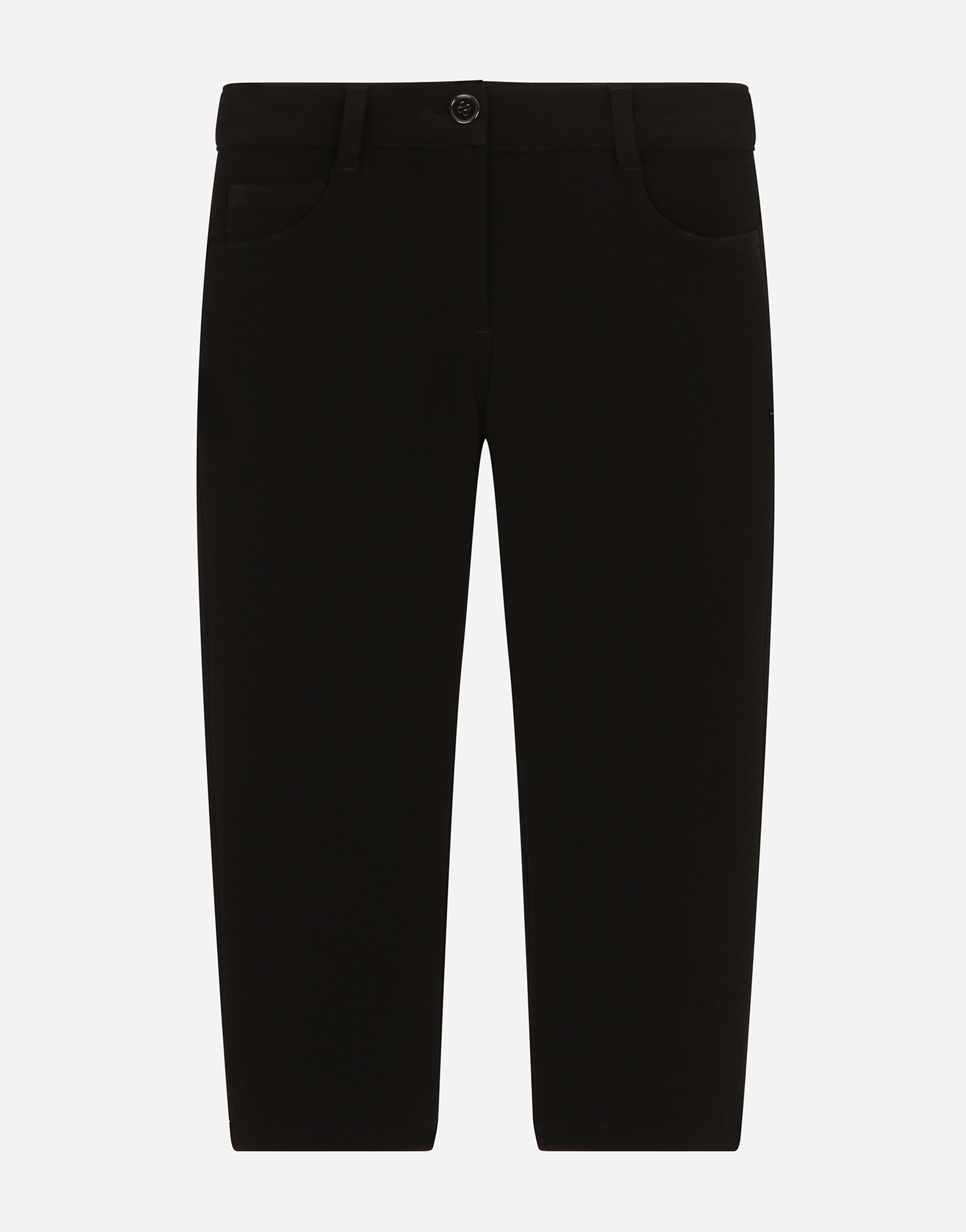 Stretch cady pants in Black