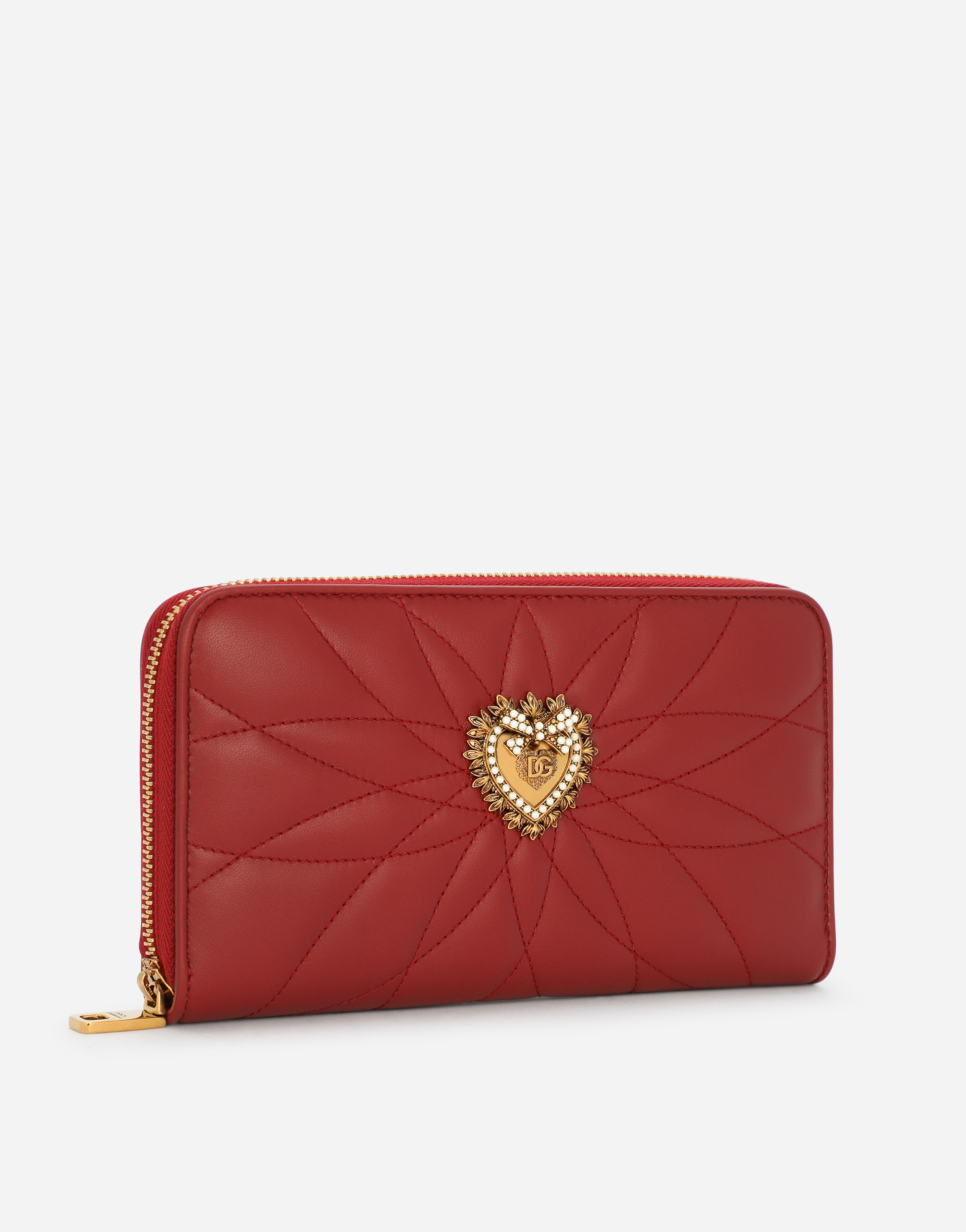 ZIPAROUND DEVOTION WALLET in RED | Dolce&Gabbana®