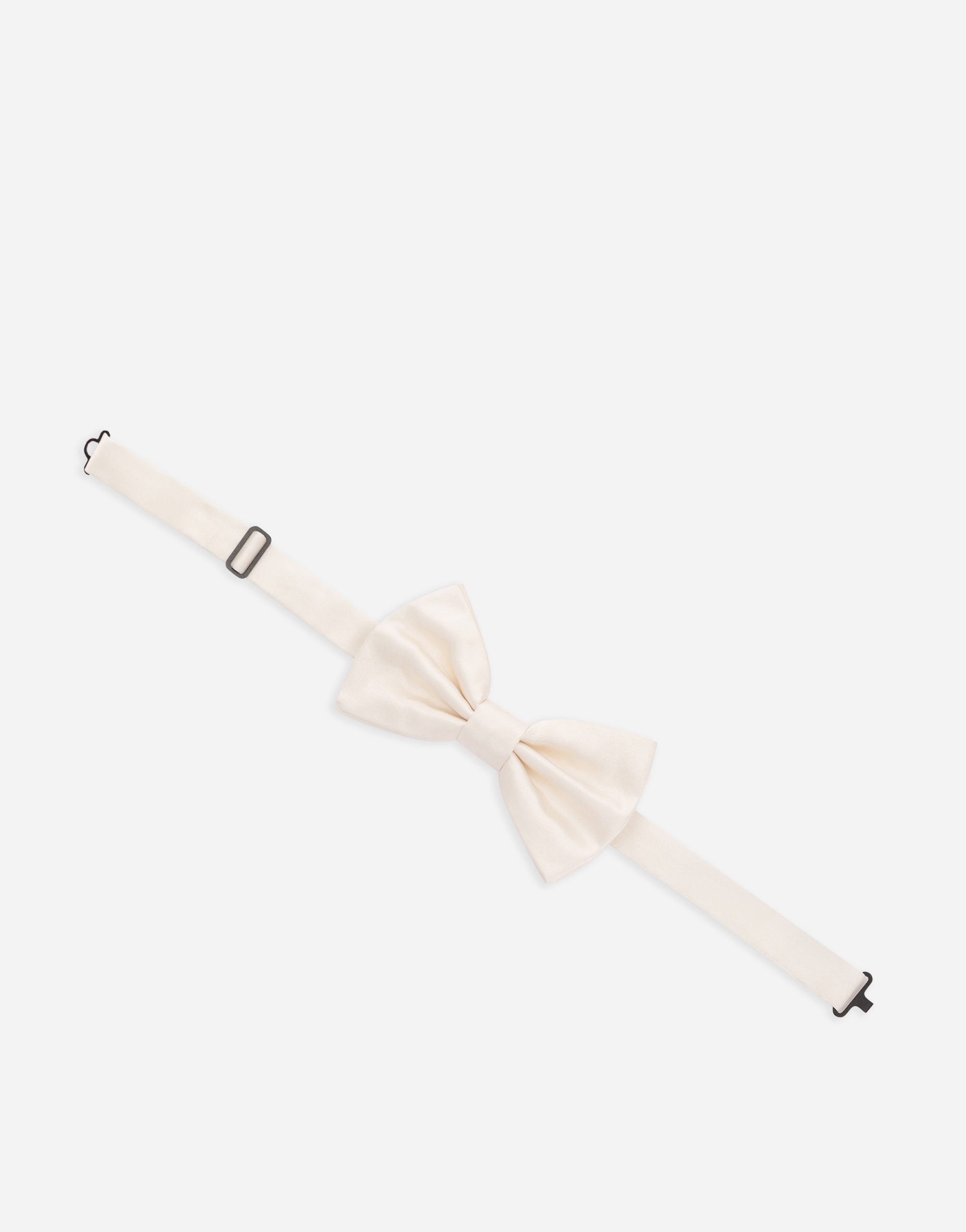 Shop Dolce & Gabbana Silk Bow Tie In White