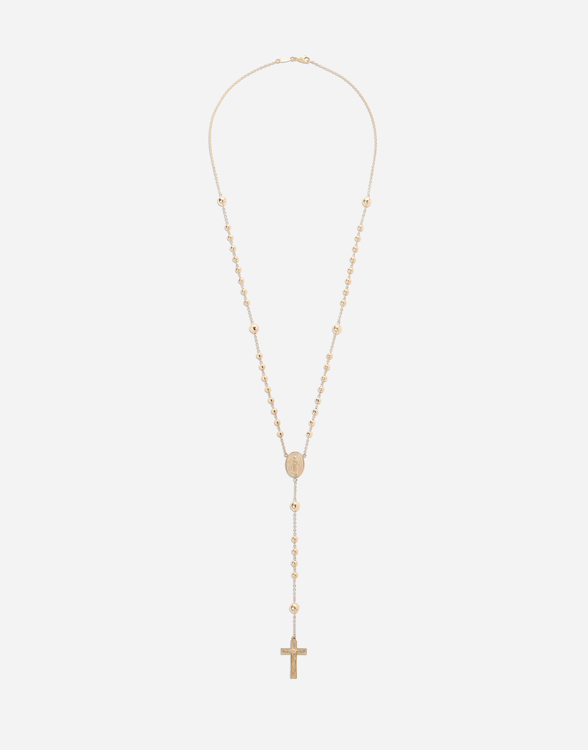 Tradition yellow gold rosary necklace in Yellow gold