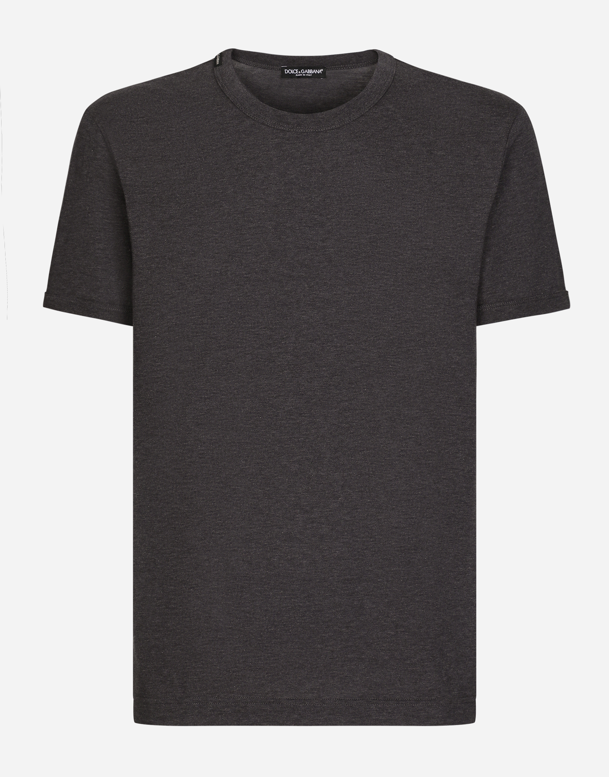 Cotton T-shirt with logo in Grey