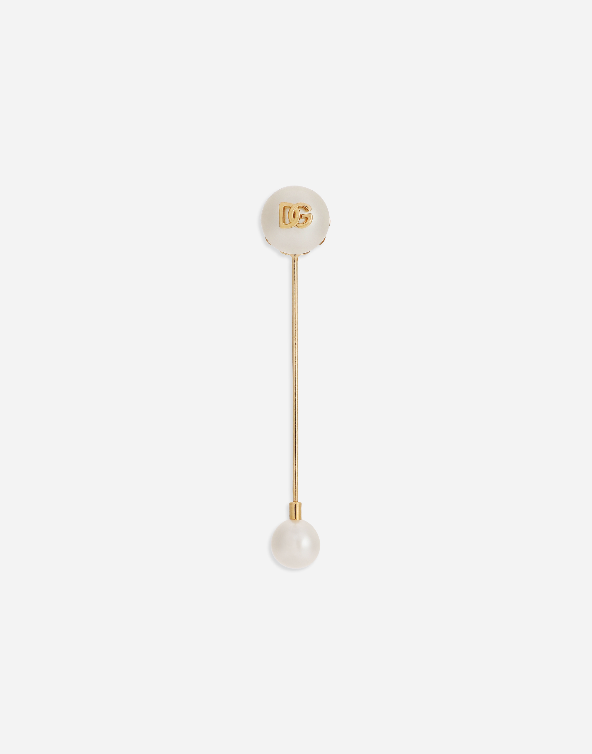 Lapel pin with pearls and DG logo