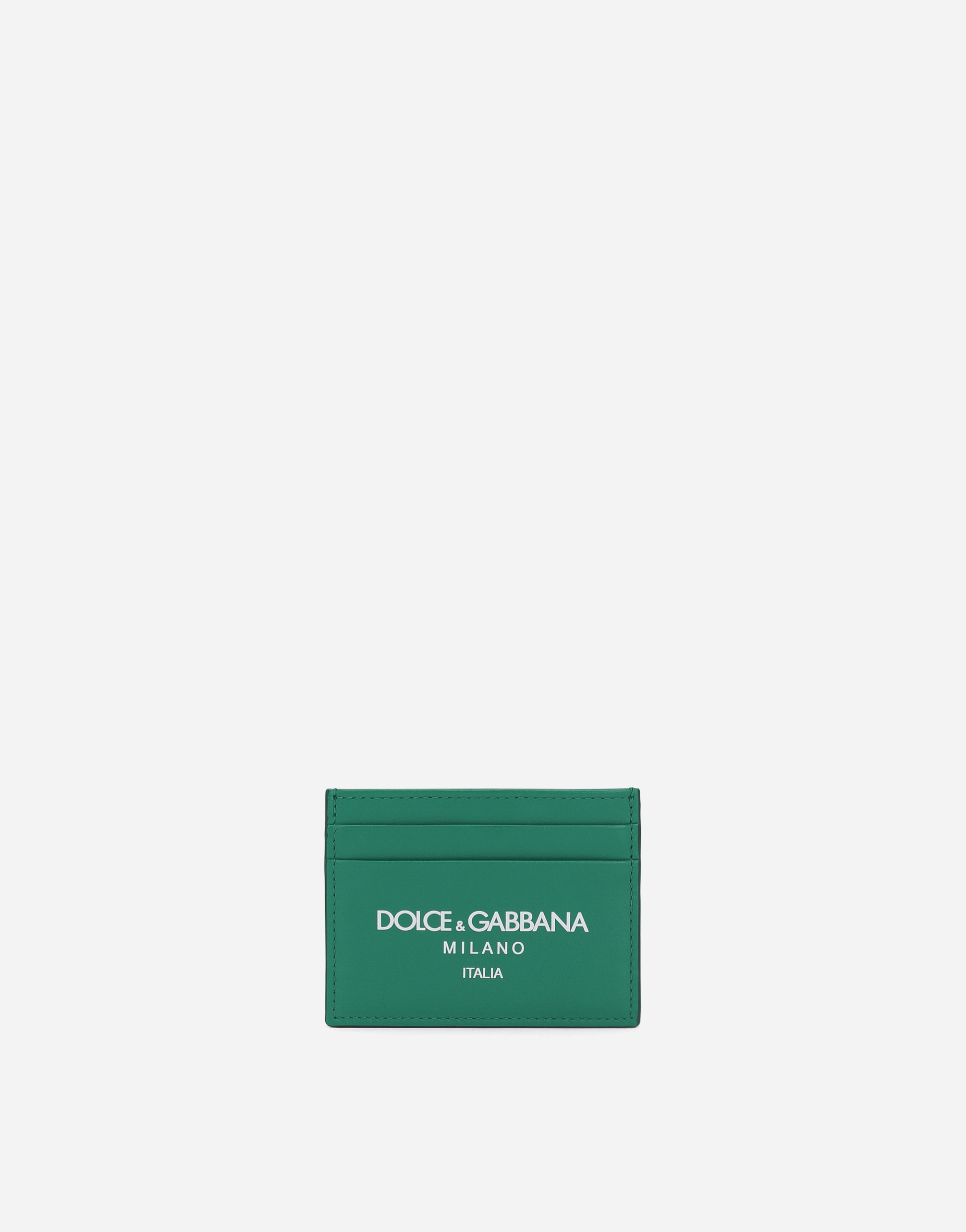 Dolce&Gabbana Calfskin card holder with logo