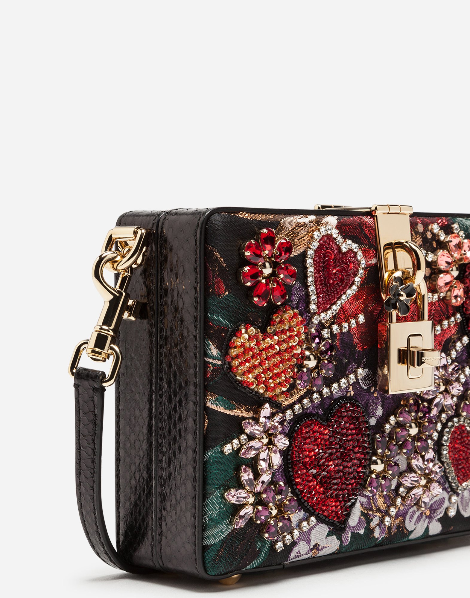Dolce Box Clutch In Jacquard - Women’s Bags | Dolce&Gabbana