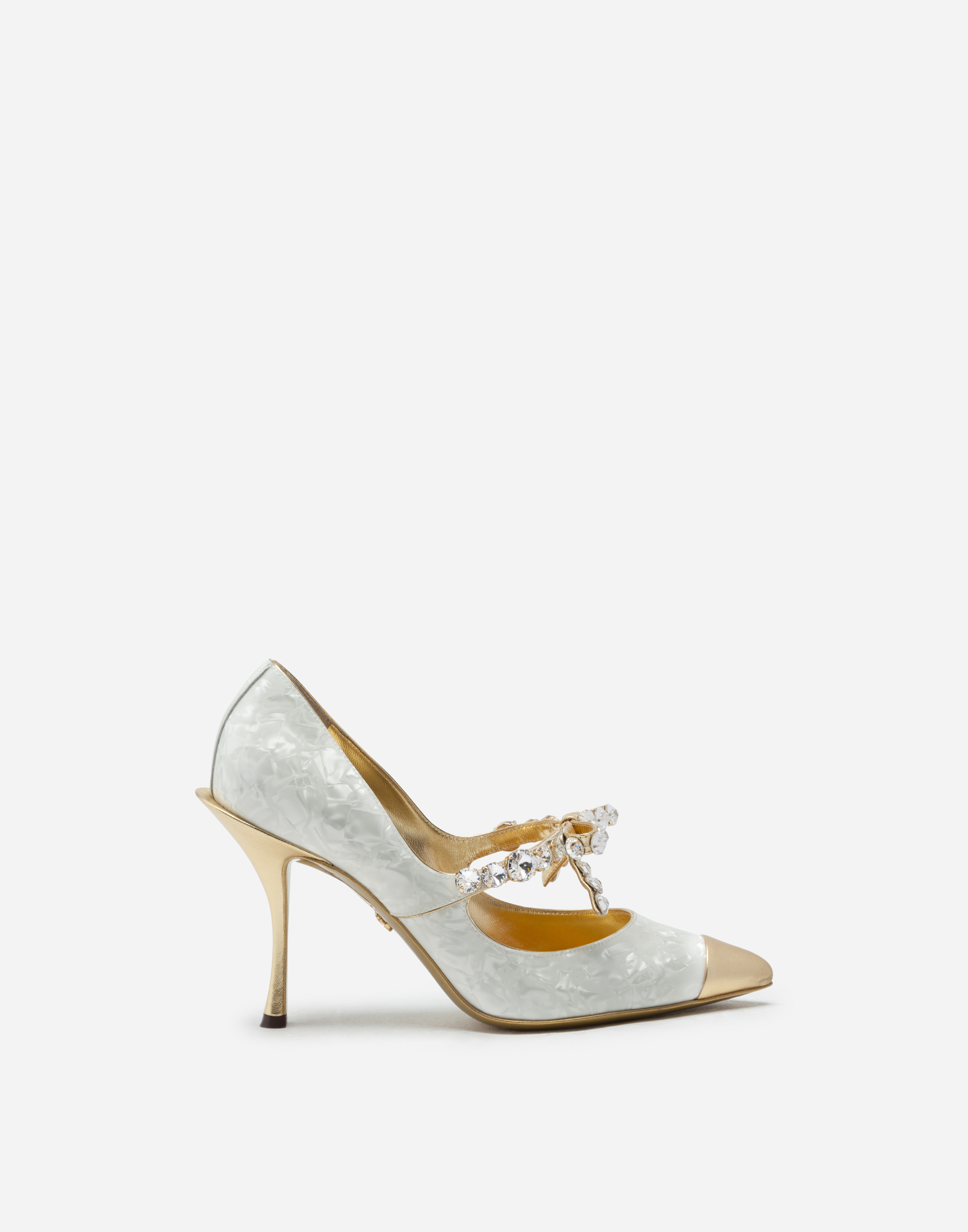 Women's Pumps | Dolce&Gabbana - MOTHER-OF-PEARL PRINT PATENT LEATHER PUMPS