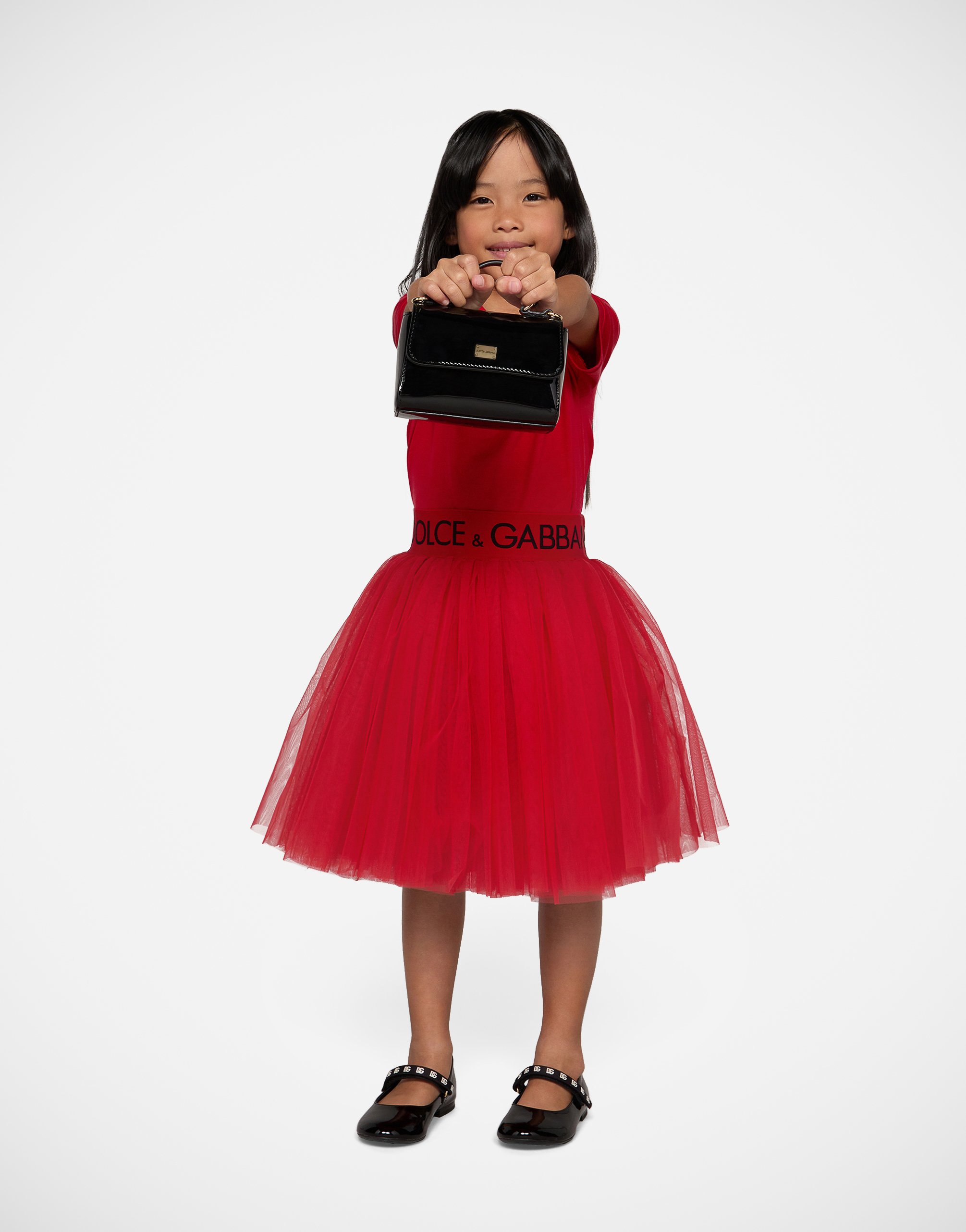 Patent Leather Handbag With Shoulder Strap - Girls | Dolce&Gabbana