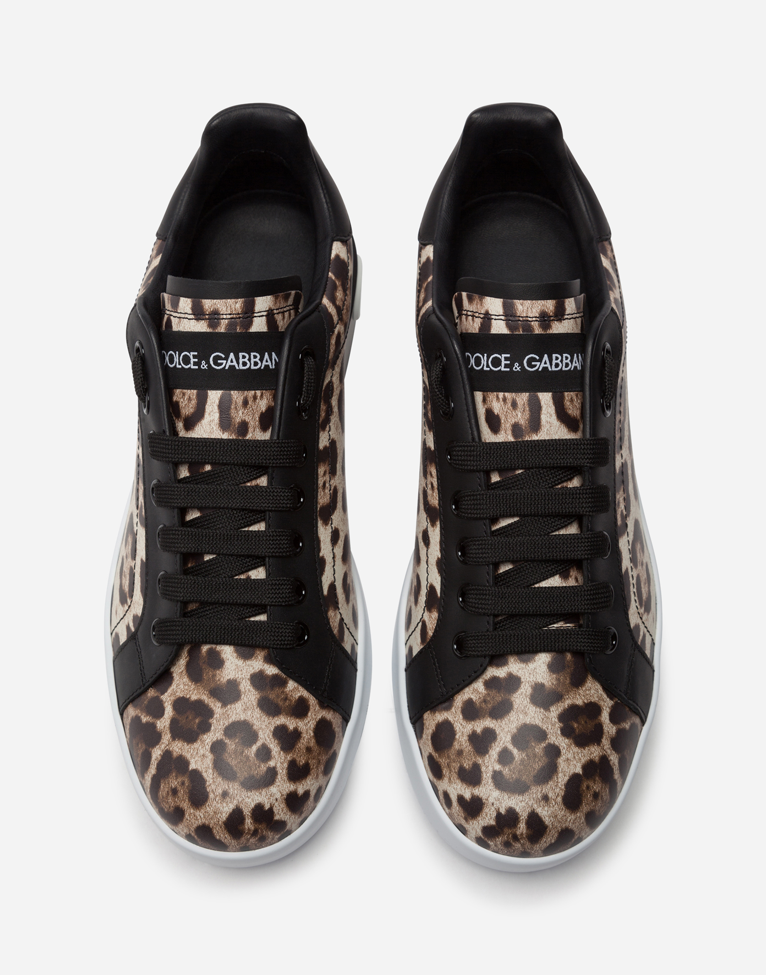 Portofino sneakers in leopard-print 
